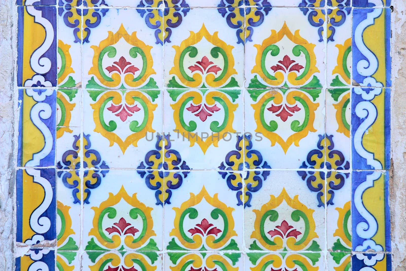 Traditional ancient ceramics. Lisbon, Portugal