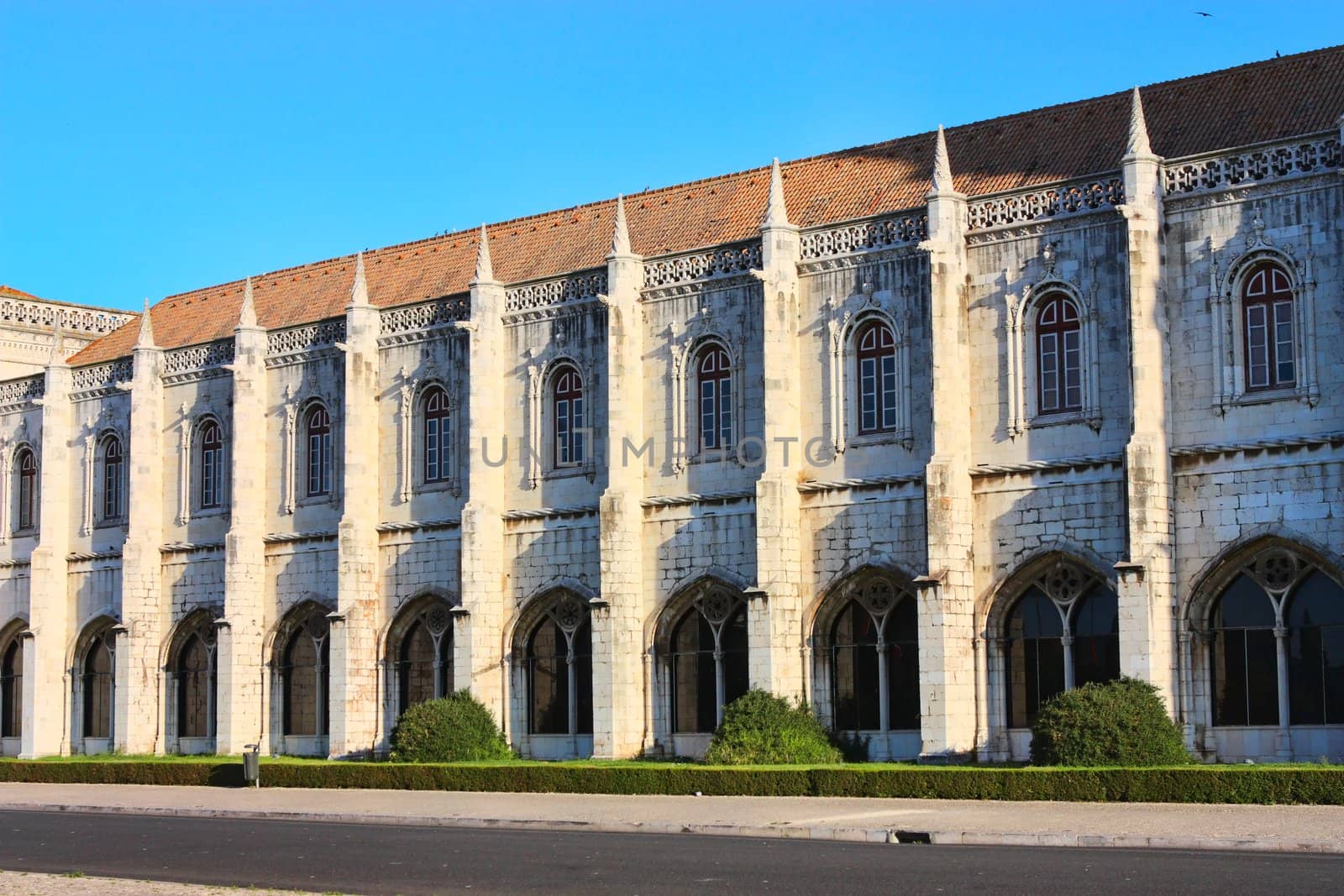  Jeronimos Monastery in Belem quarter, Lisbon, Portugal.
