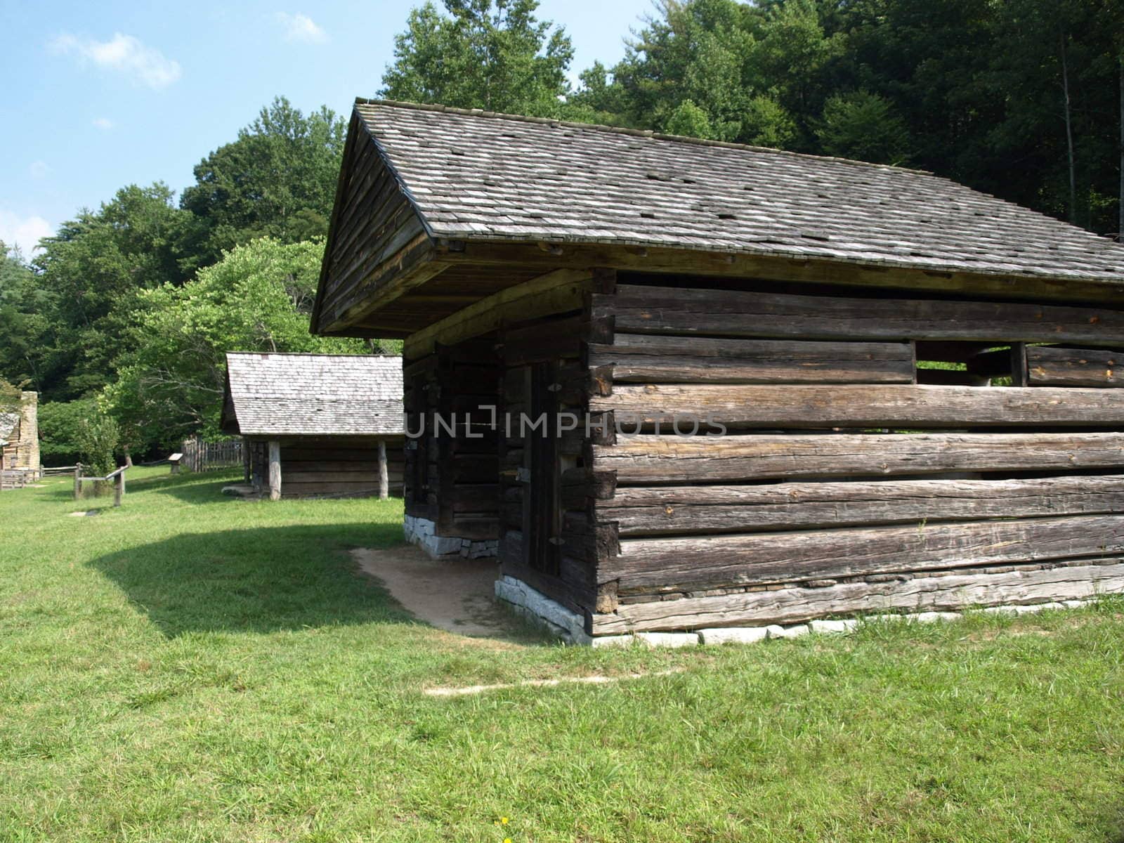 Old North Carolina farm house in the mountains of western part of the state.