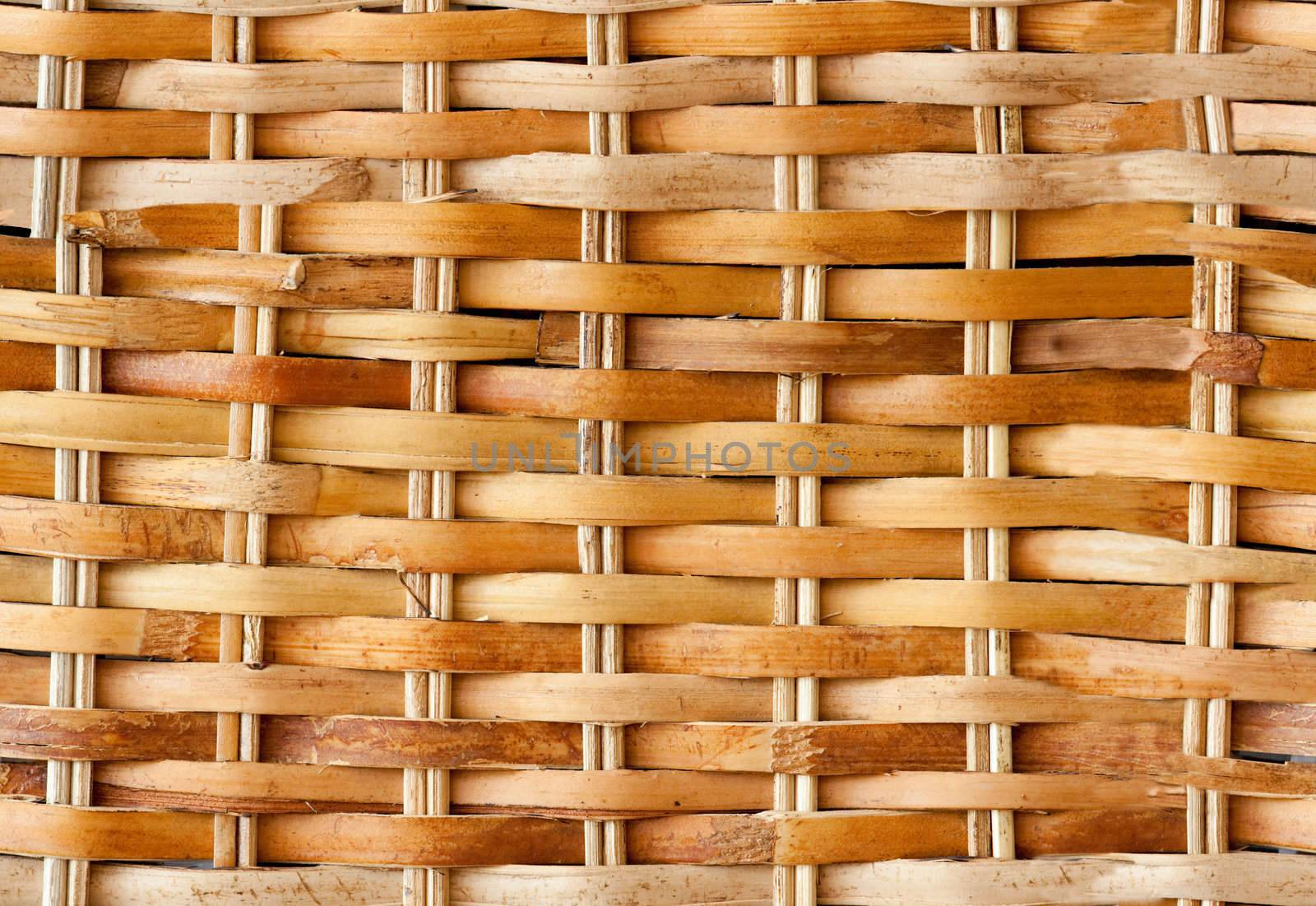 A light colored seamless wicker backet background.  This background will repeat forever if tiled.