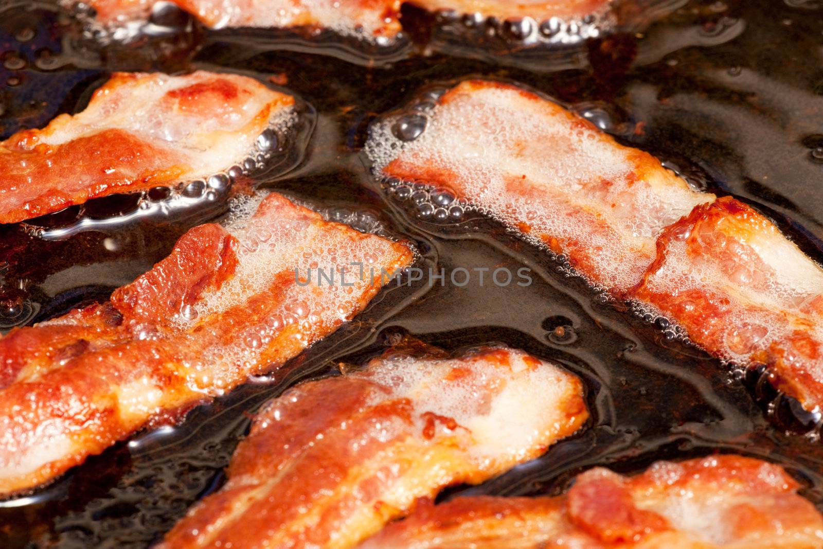 Frying Bacon by leaf