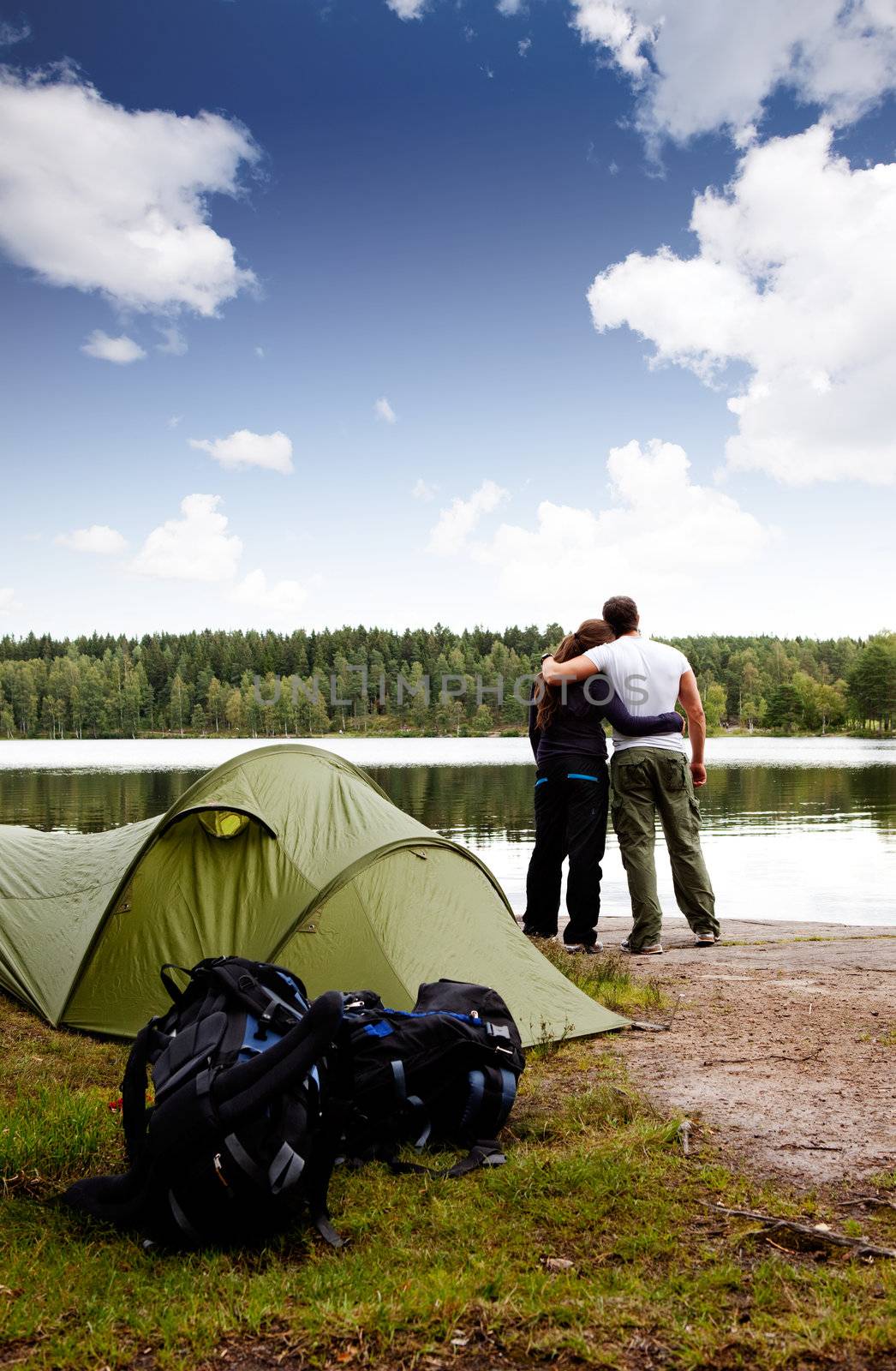 Summer Camping by leaf