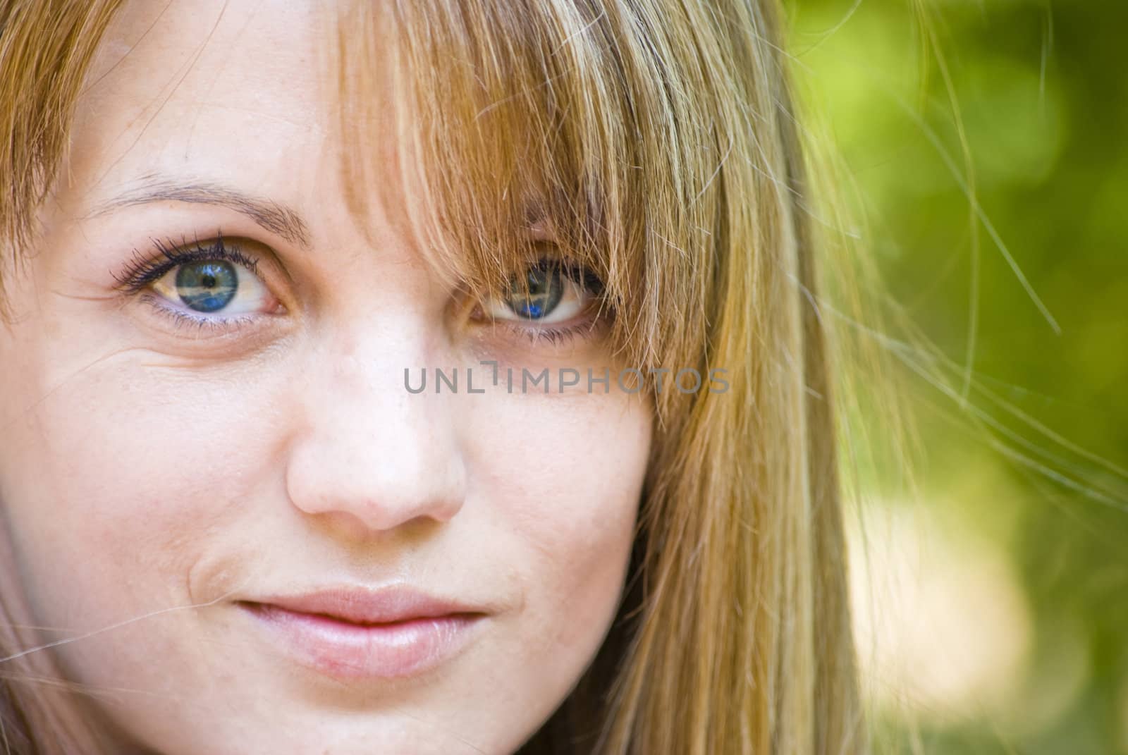 beautiful young woman outdoor portrait