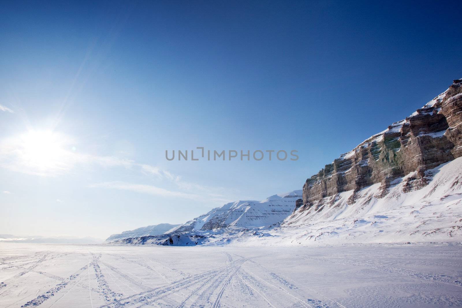 Lanscape on the Island of Spitsbergen, Svalbard, Norway