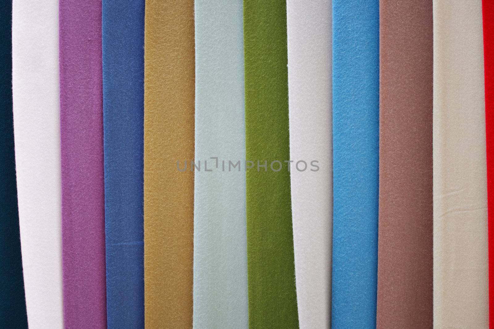 Colorful scarves in market