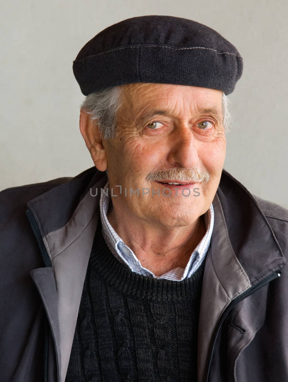 Portrait of an old pensioner