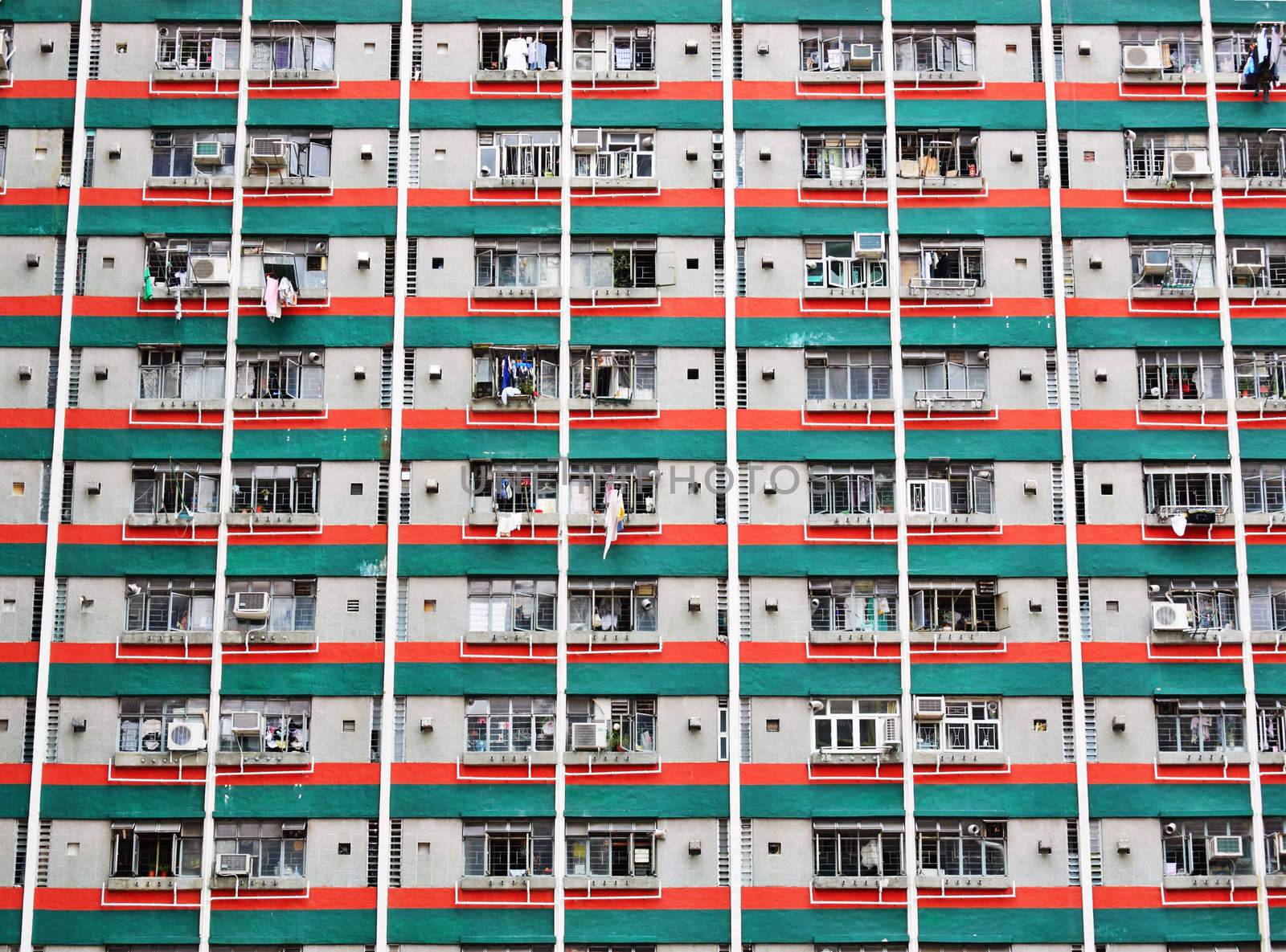 Hong Kong public housing apartment block