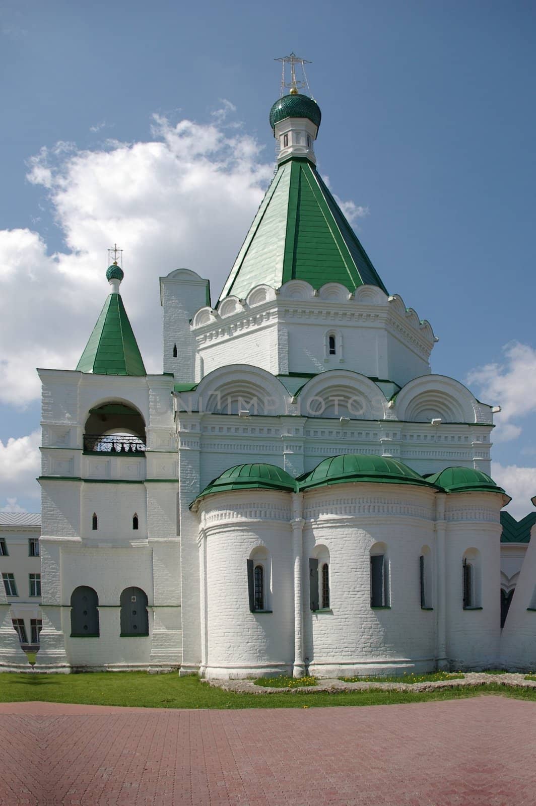 old-time church, belonging to russian orthodox kirk