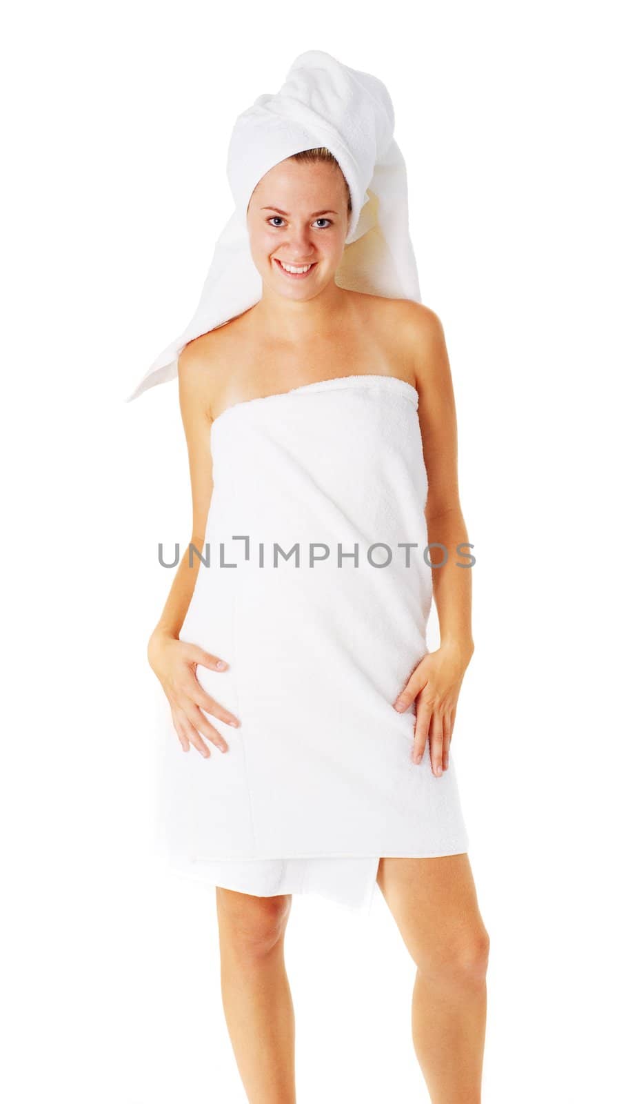 Beautiful Young Spa Woman On White by cardmaverick