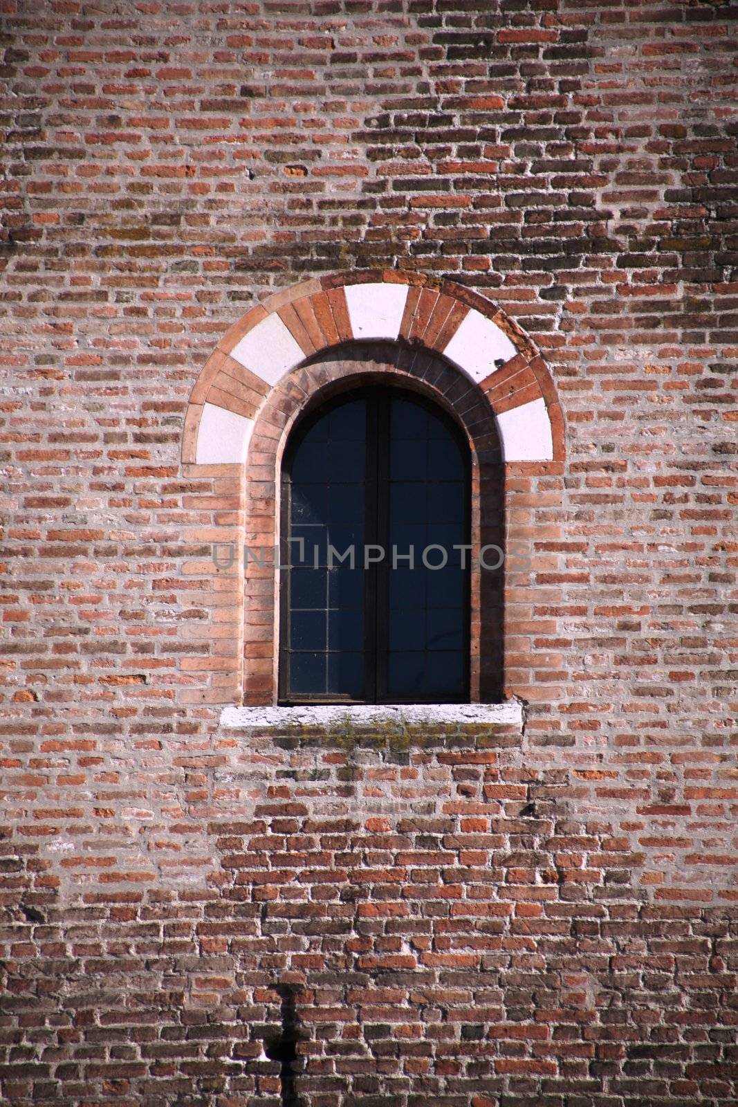 Medieval window, ducal palace, Mantua