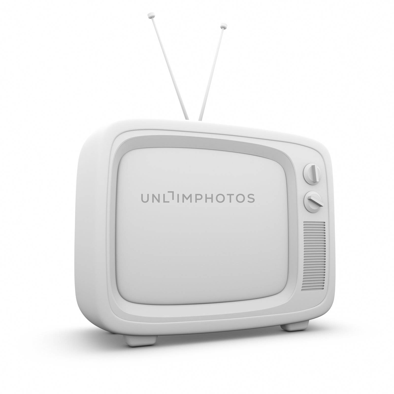 3D rendered Retro TV