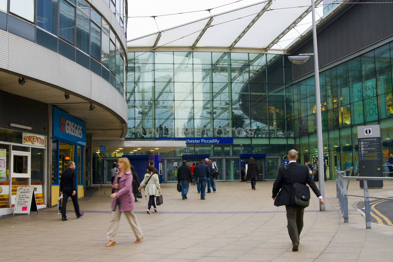 Piccadilly Train Station in Manchester,UK