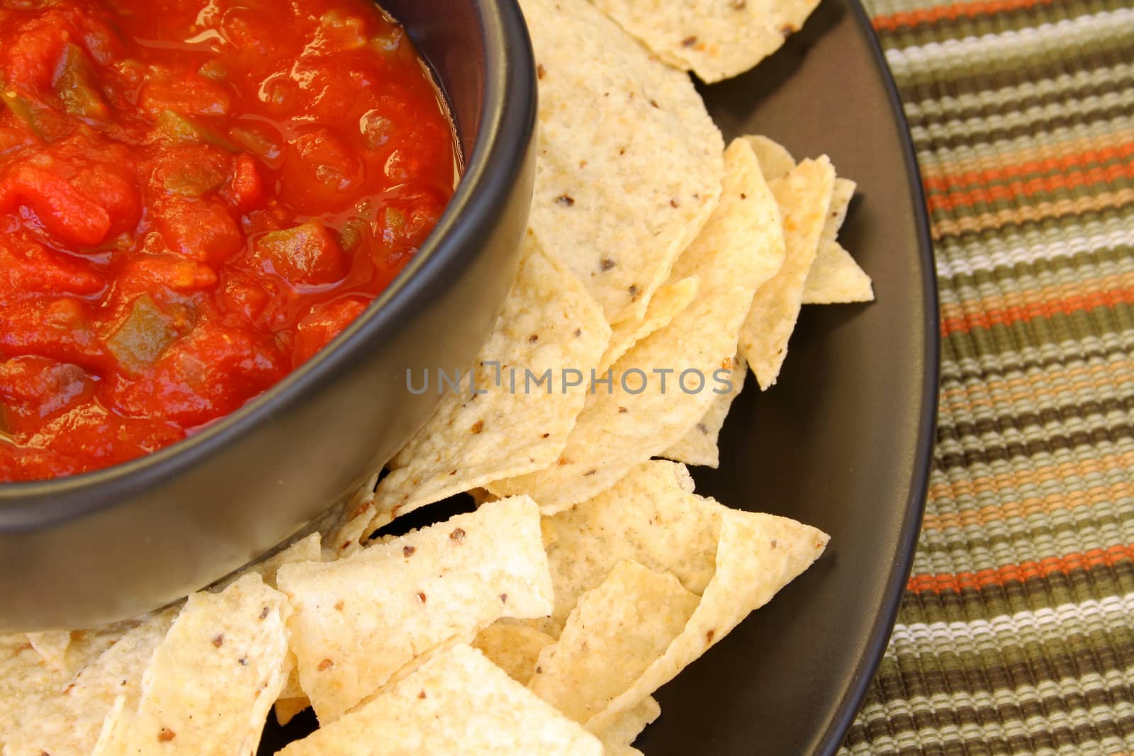 Salsa and chips by thephotoguy