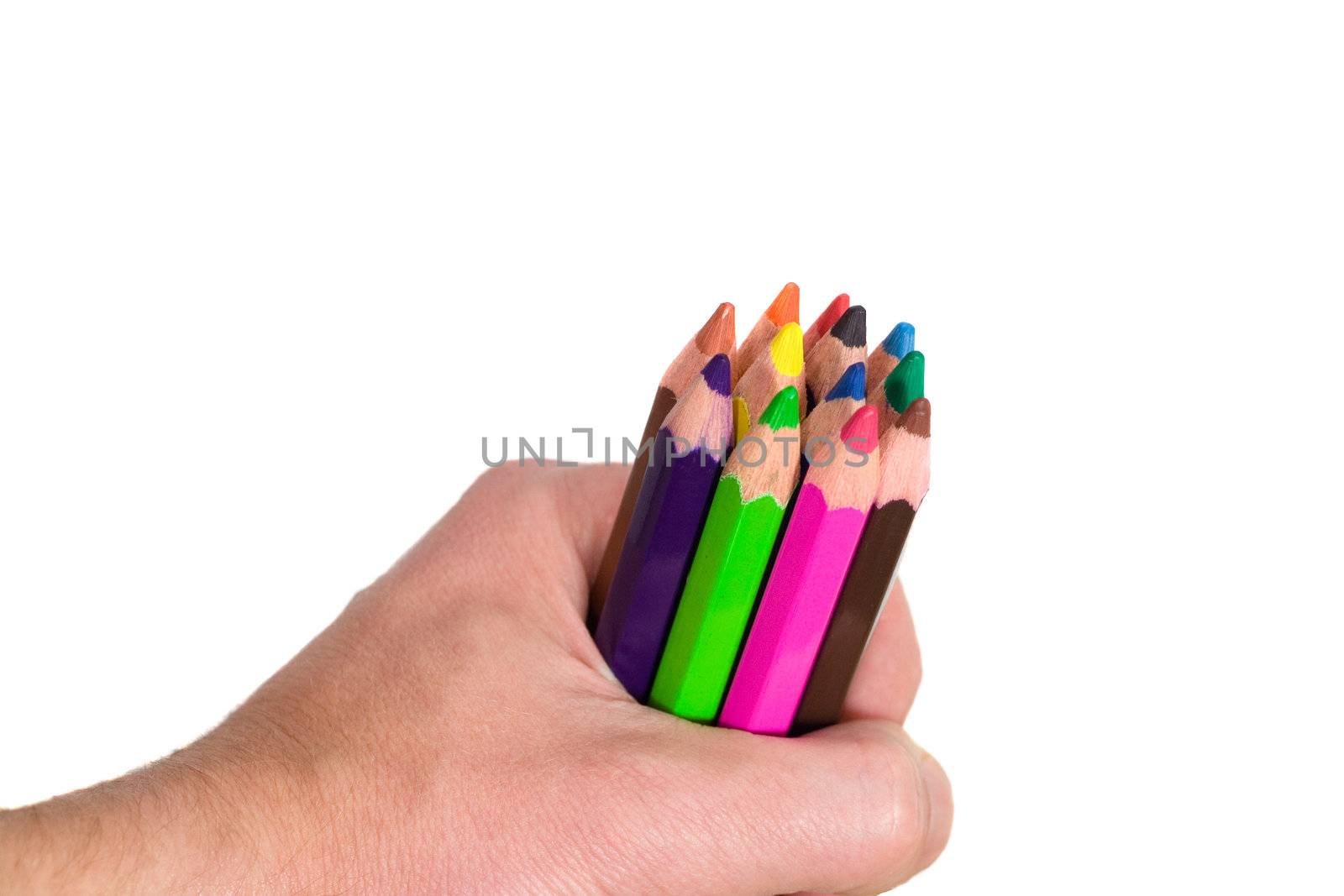 pencils in hand 2 by Alekcey