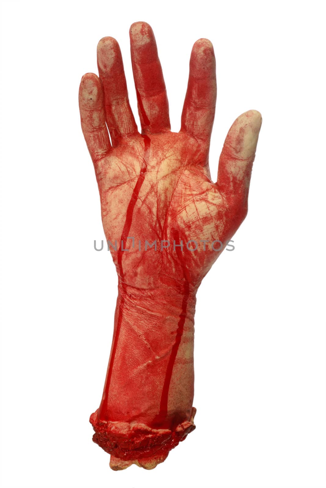 Bloody hand by Colour
