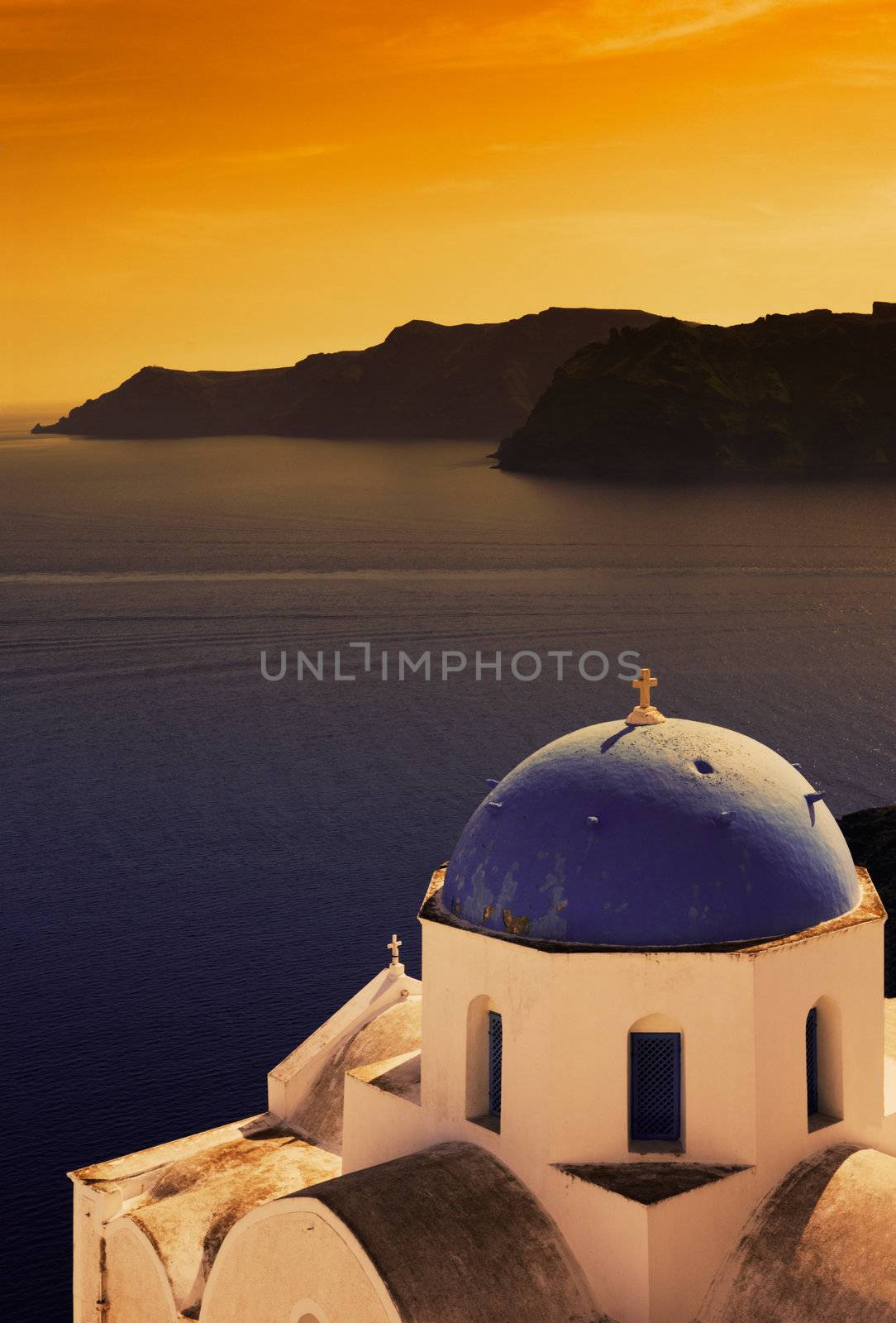 Church in Santorini by akarelias