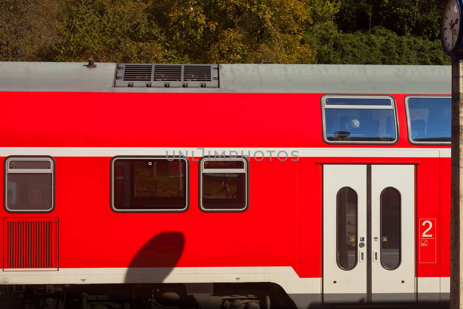Passenger carriage of commuter train in Germany, Europe