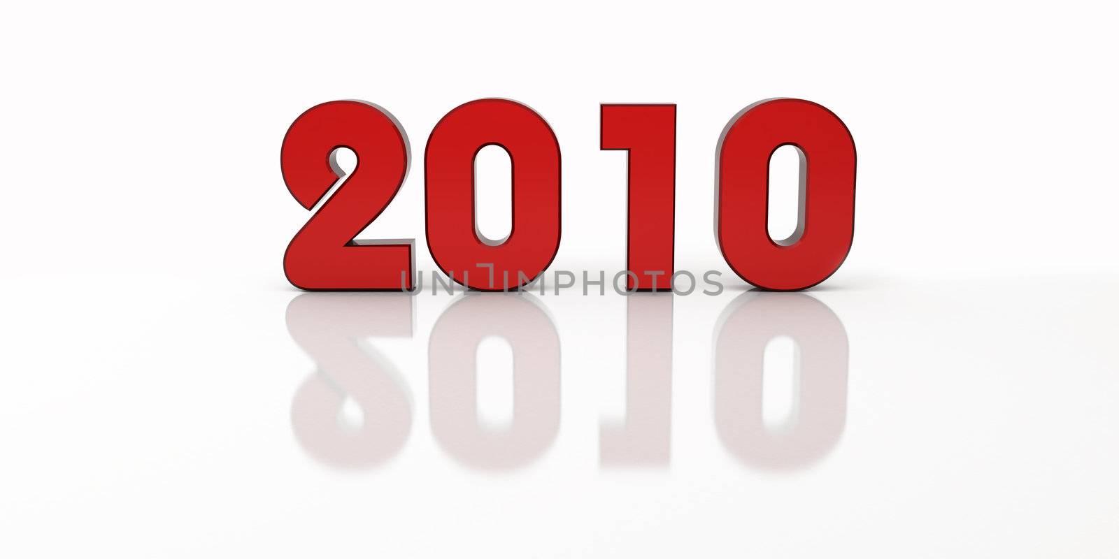 the celebration of the new year's day in 2010, in red