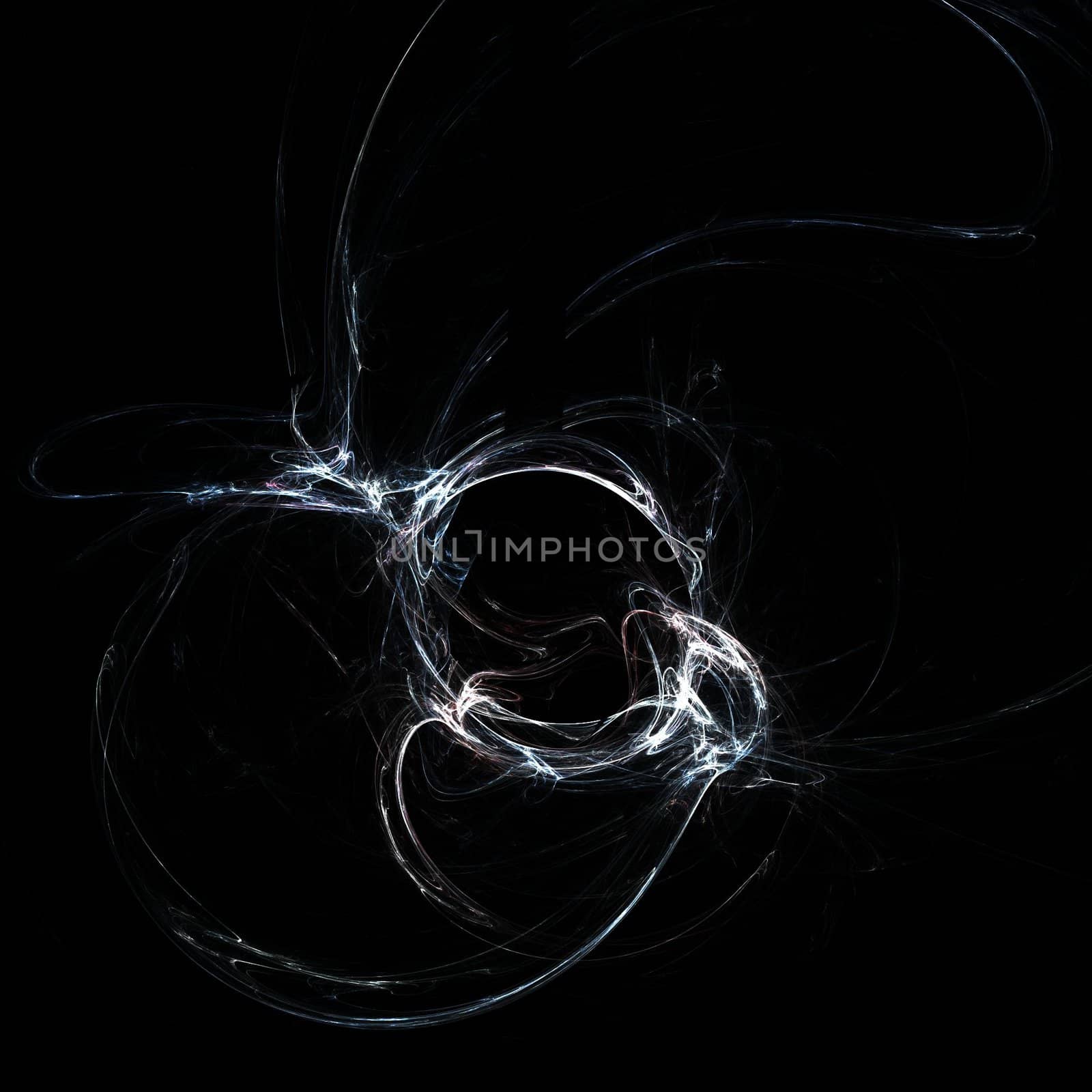 Wisp on a black background