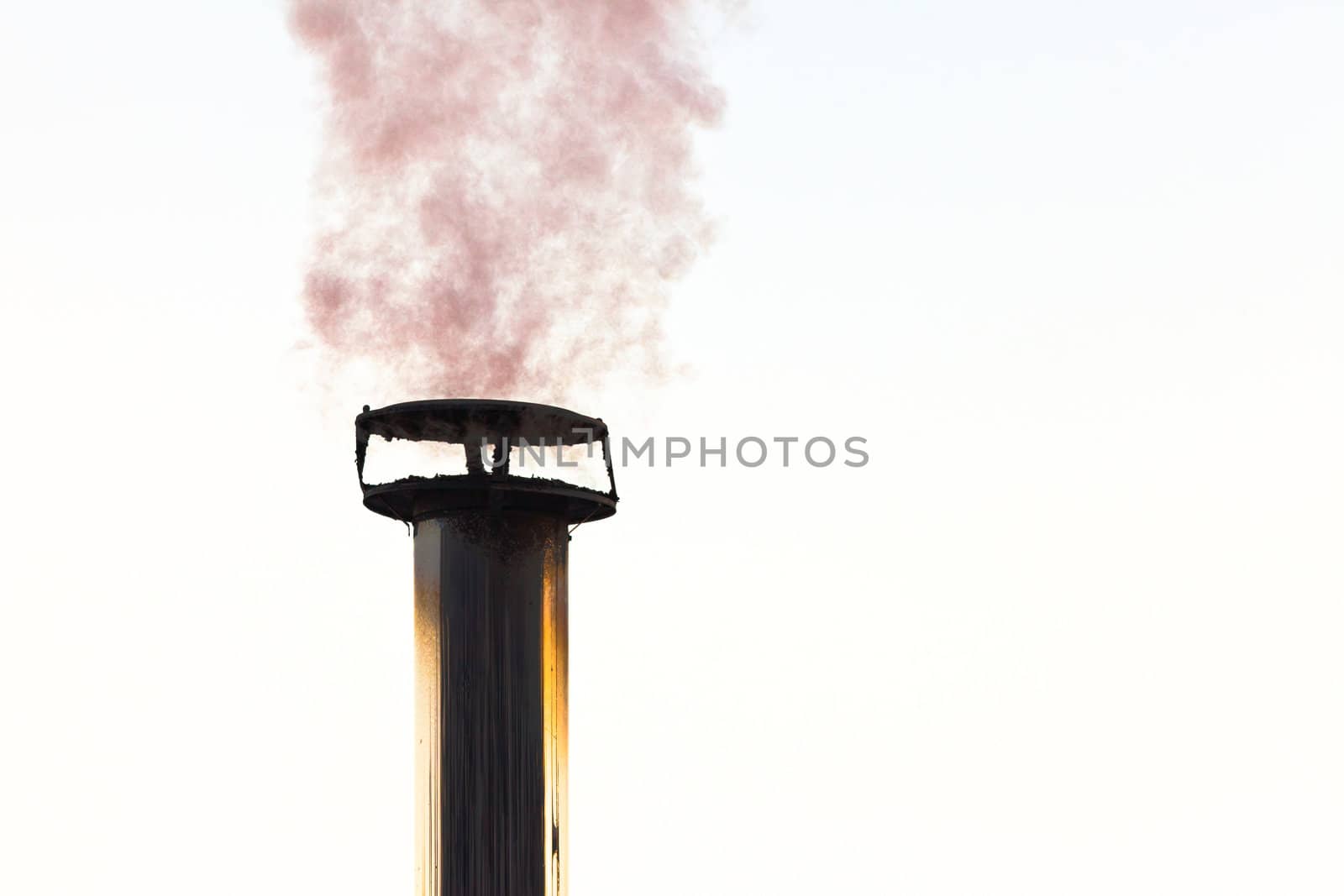 Smoking residential chimney by PiLens