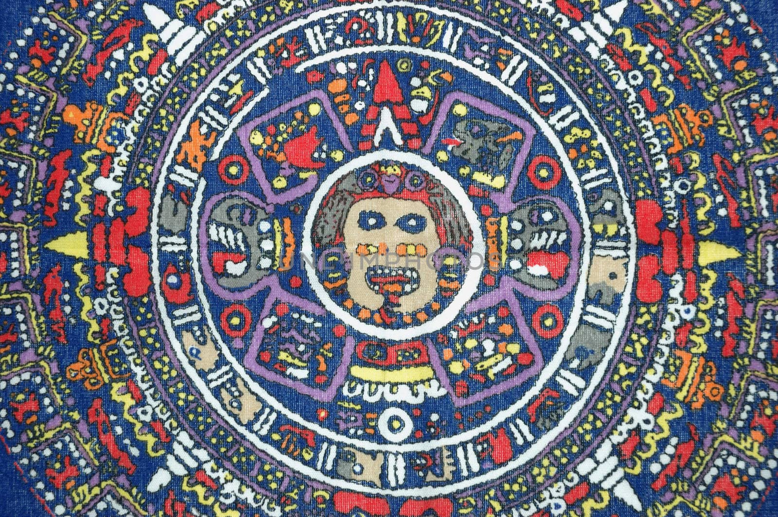 Ancient aztec calendar. Mexican heritage and traditions