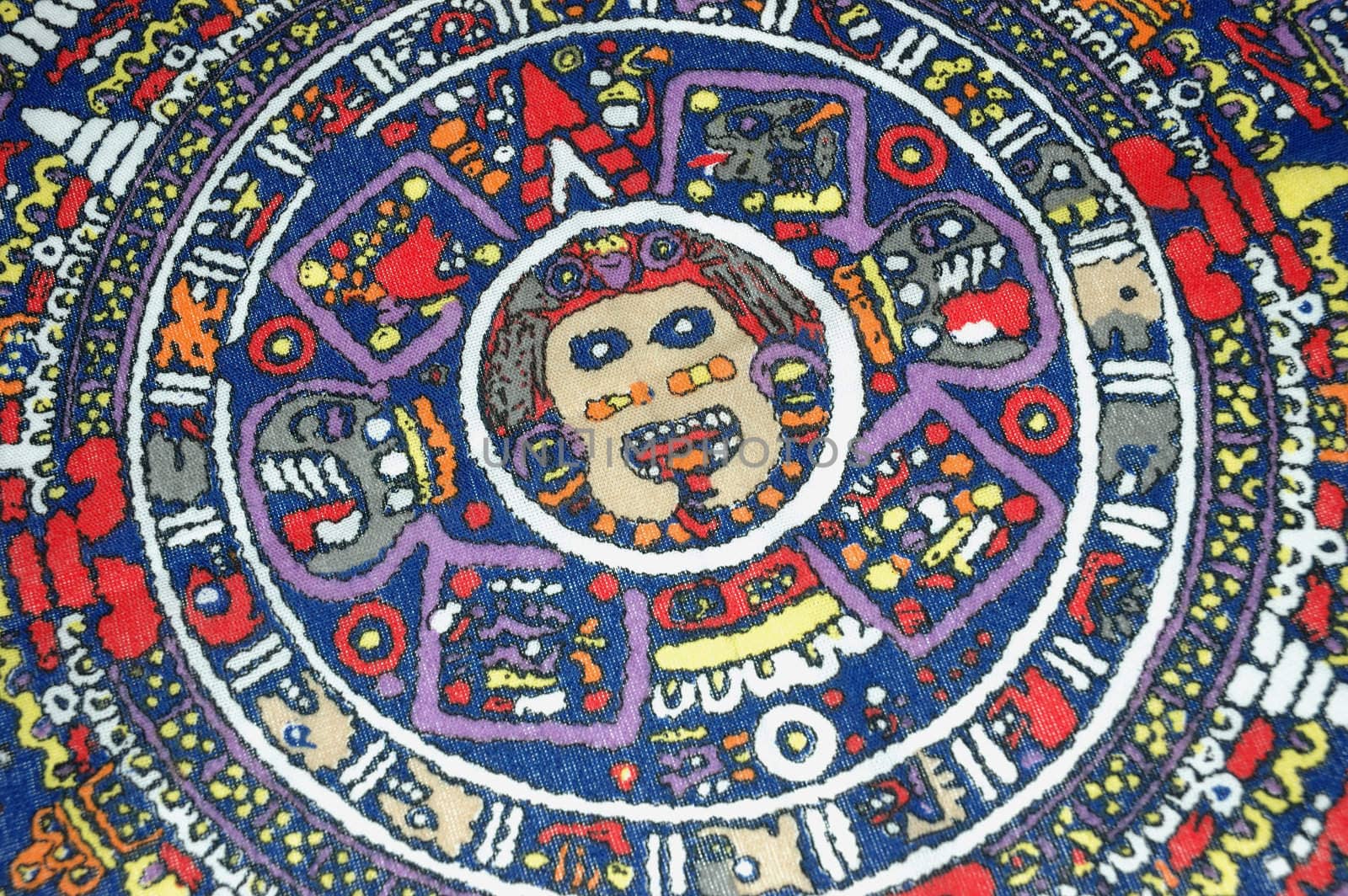 Ancient aztec calendar. Mexican heritage and traditions