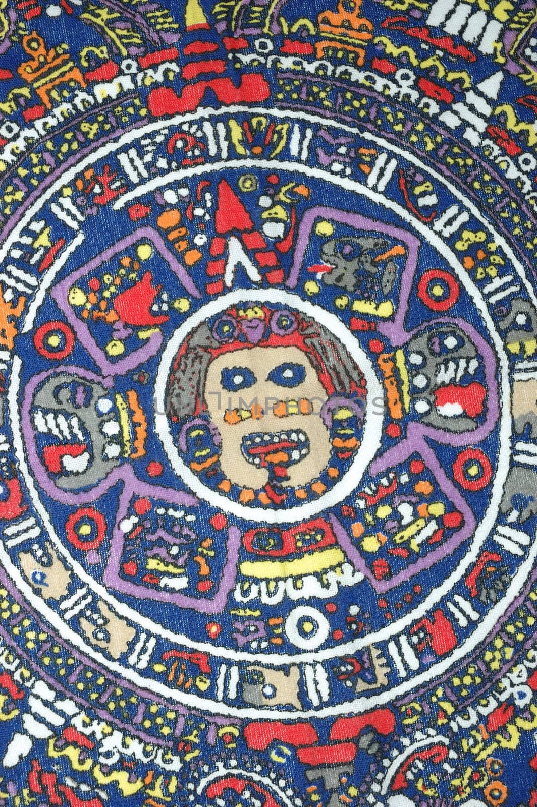 Ancient aztec calendar. Mexican heritage and traditions