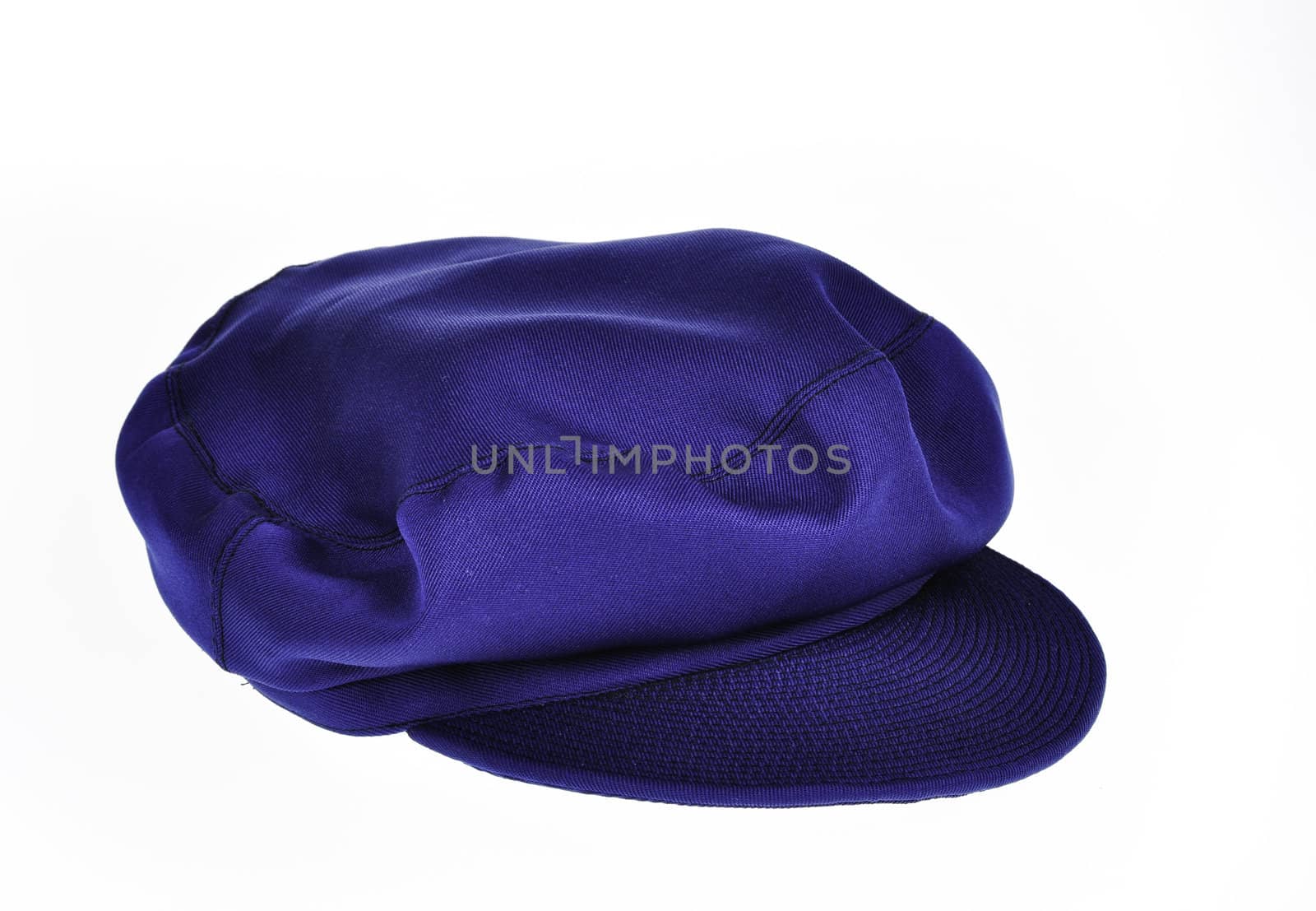 A traditional blue chinese hat generally worn by the communist party