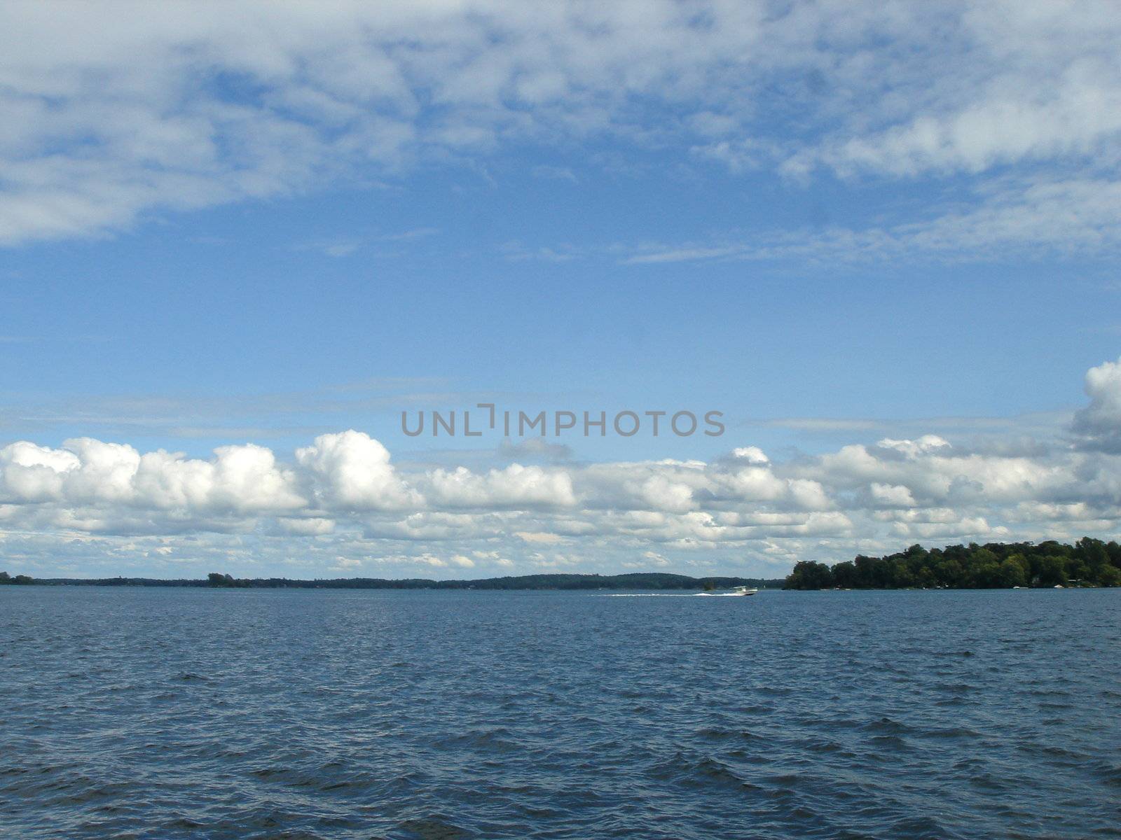 Blue sky and lake by Elenaphotos21