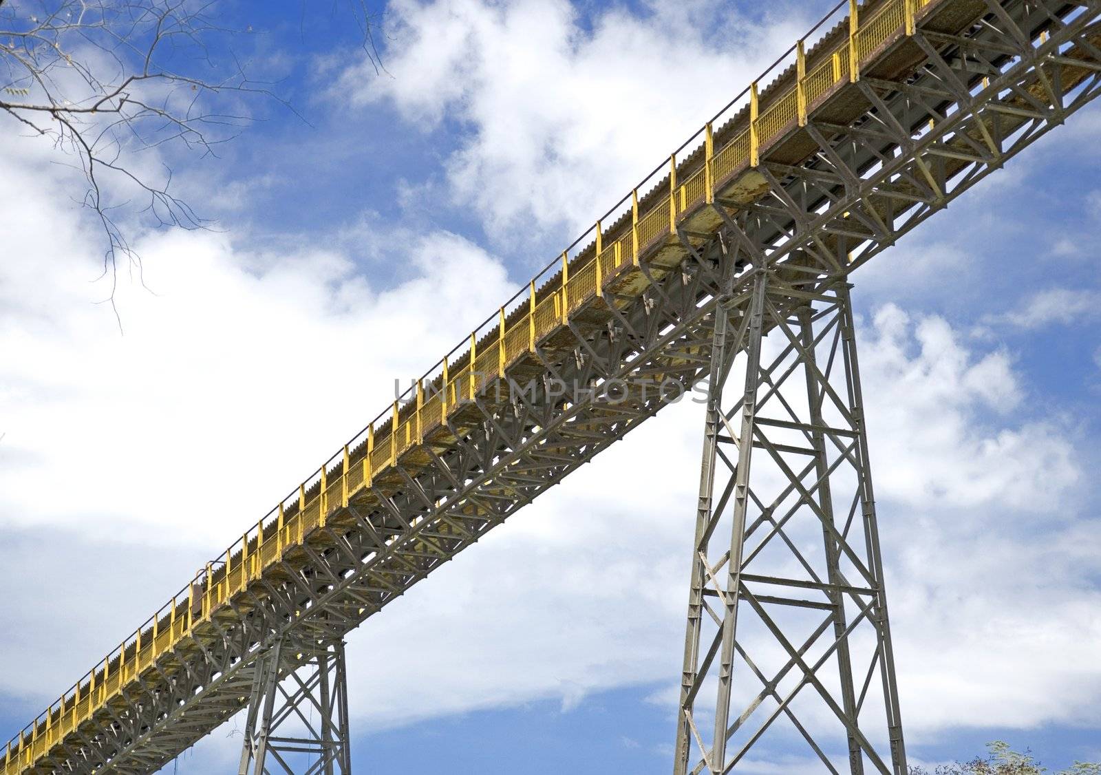 Image of a cement factory conveyor system in Malaysia.