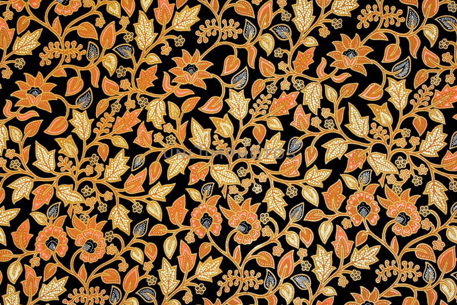 Image of Indonesian batik sarong pattern.