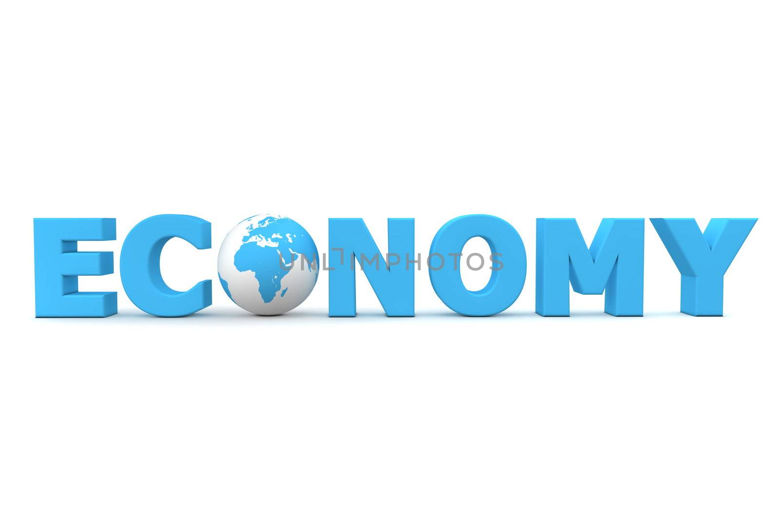 Economy World Blue by PixBox