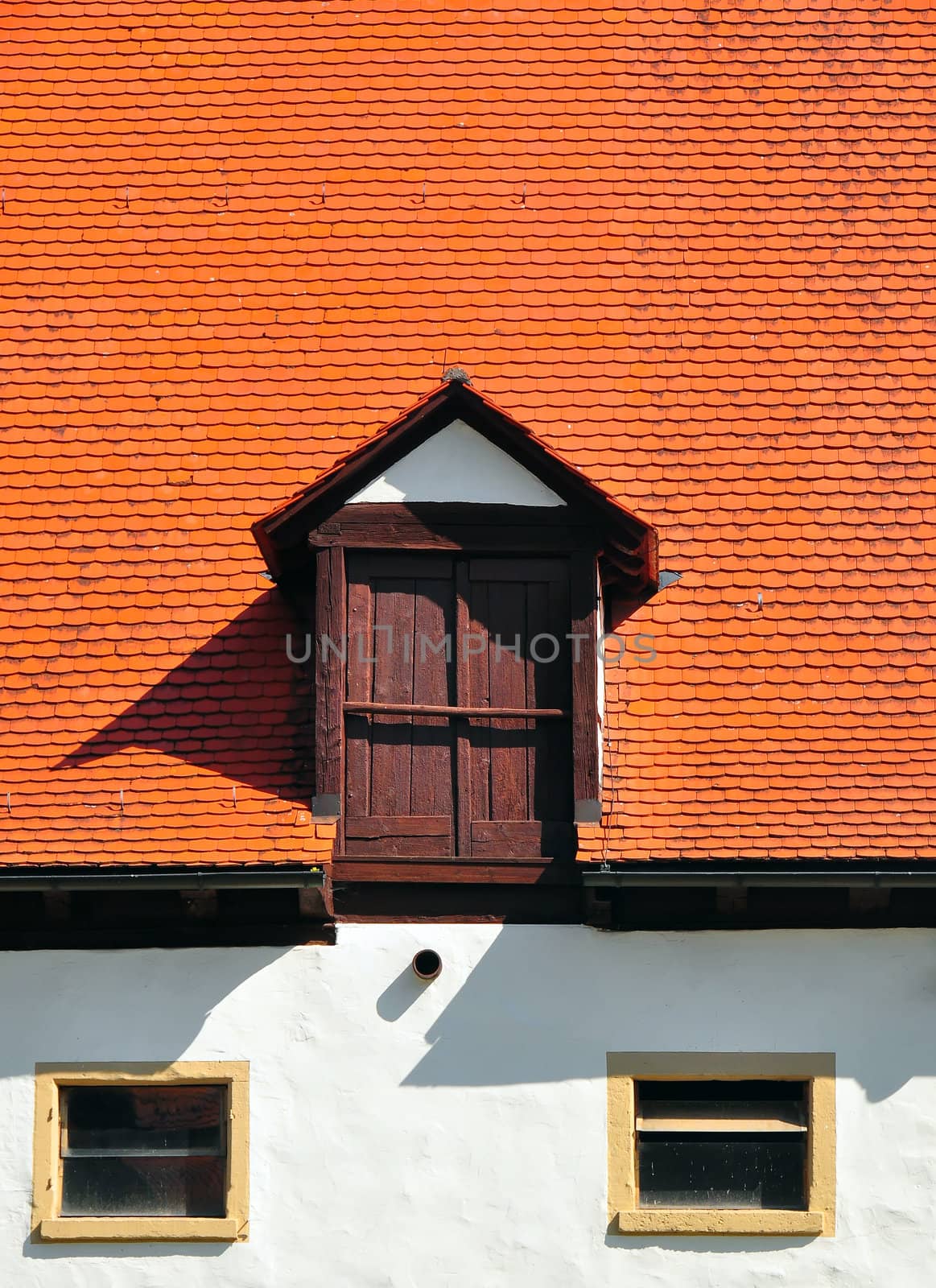 A close-up photo of a window found on a building in south west Germany
