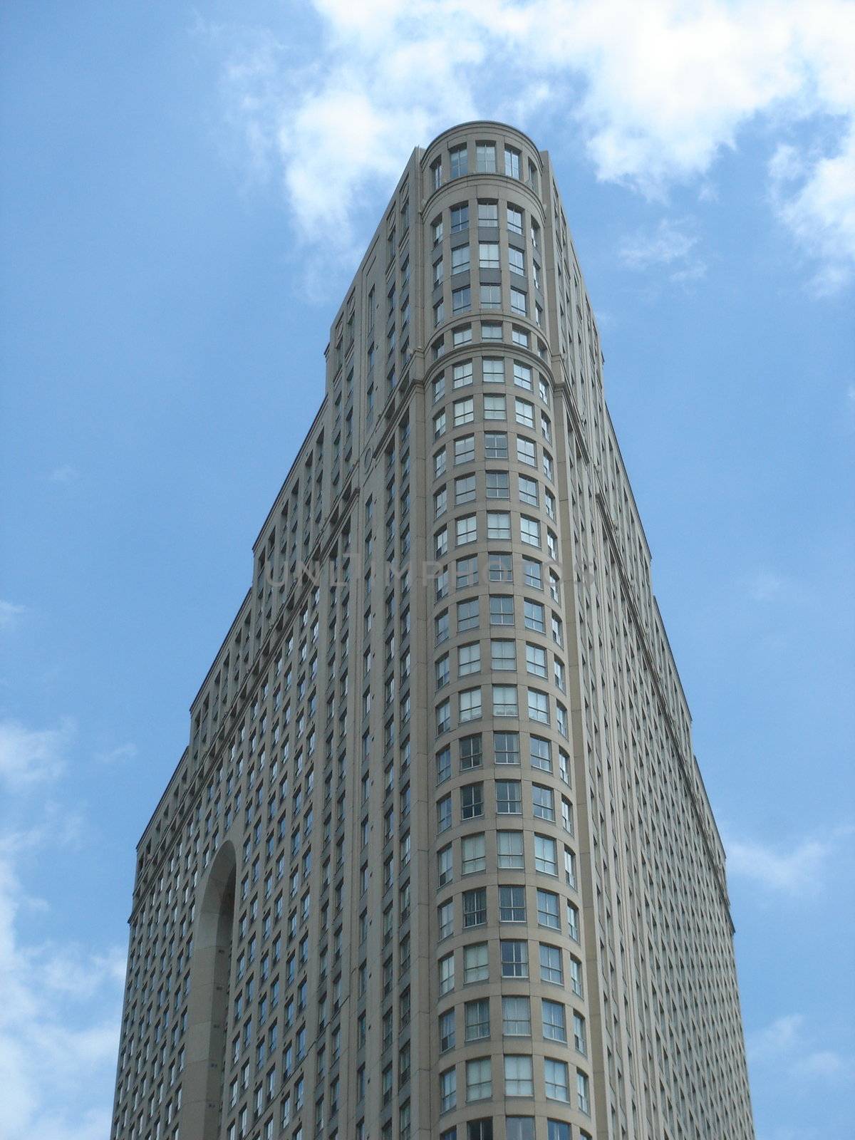 Roudness old building in Toronto, Canada by cloudy weather