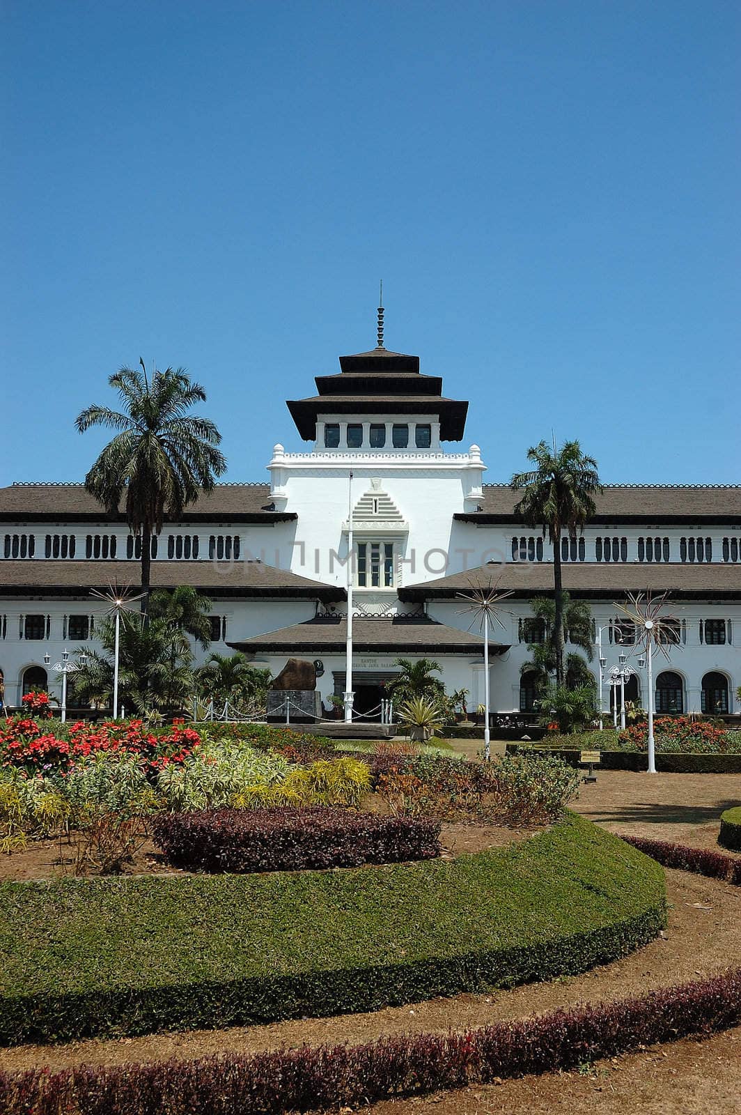 gedung sate is one of many landmarak buildings in bandung, west java-indonesia