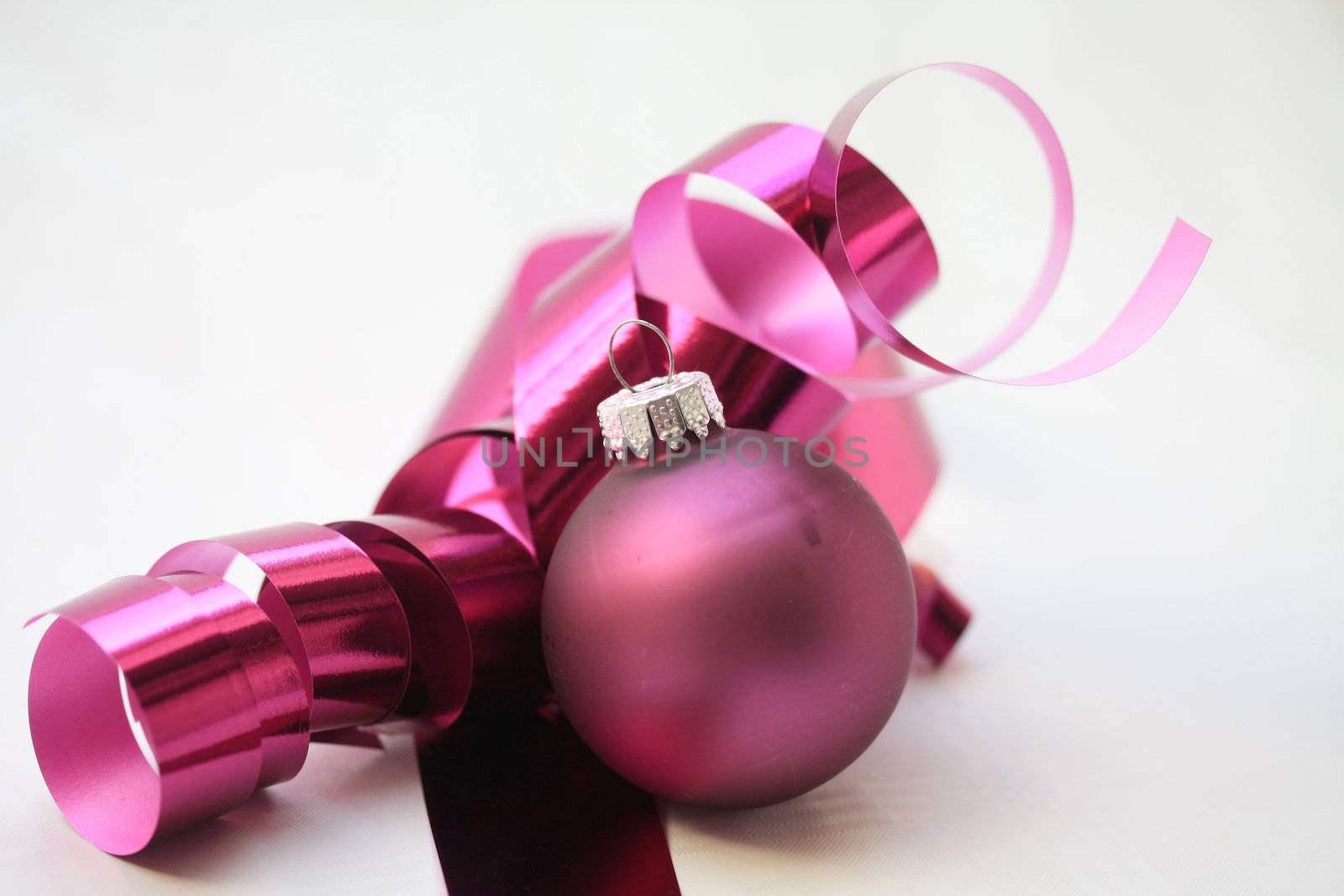 purple christmas ornament by studioportosabbia