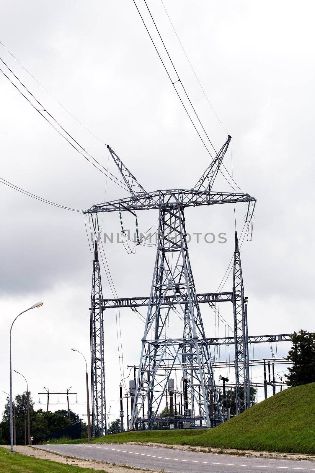 High Voltage Power Line by ints