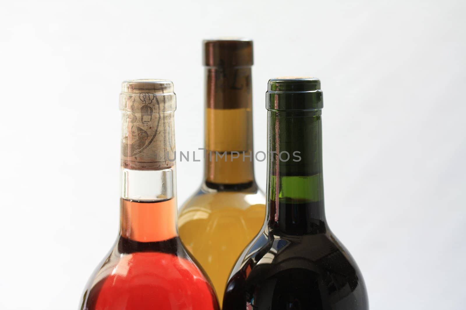 close up of bottles