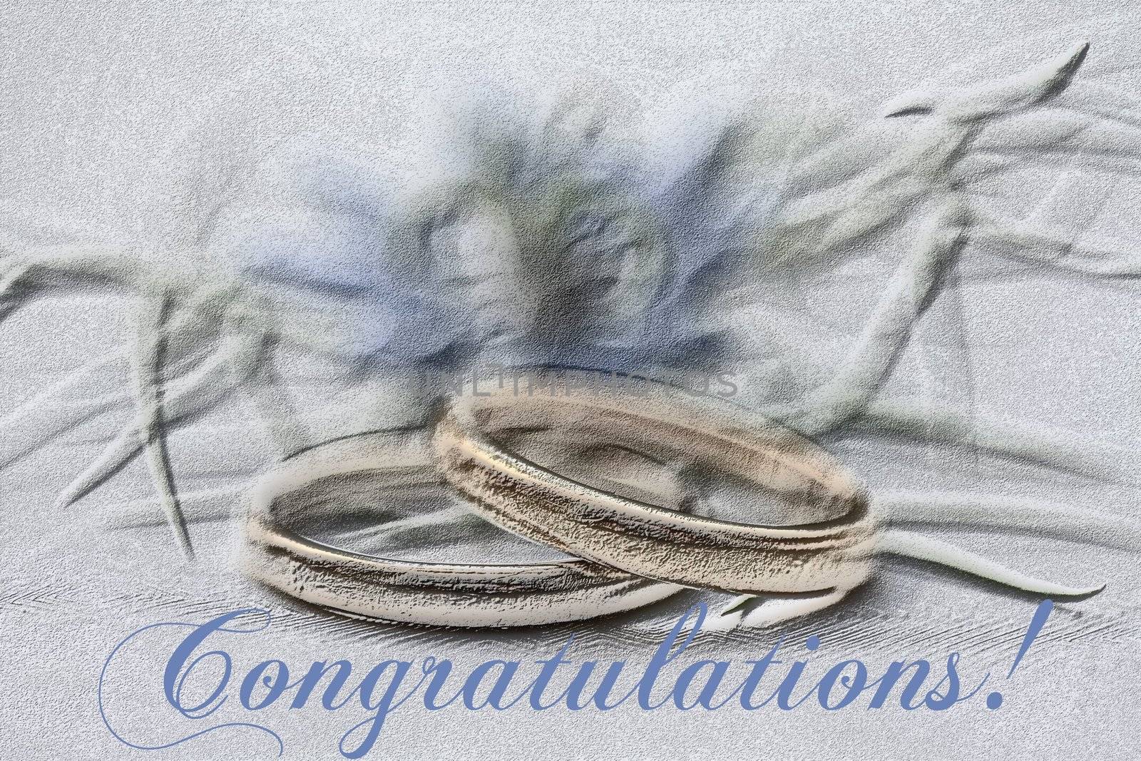 ready made congratulations card for a wedding or engagement