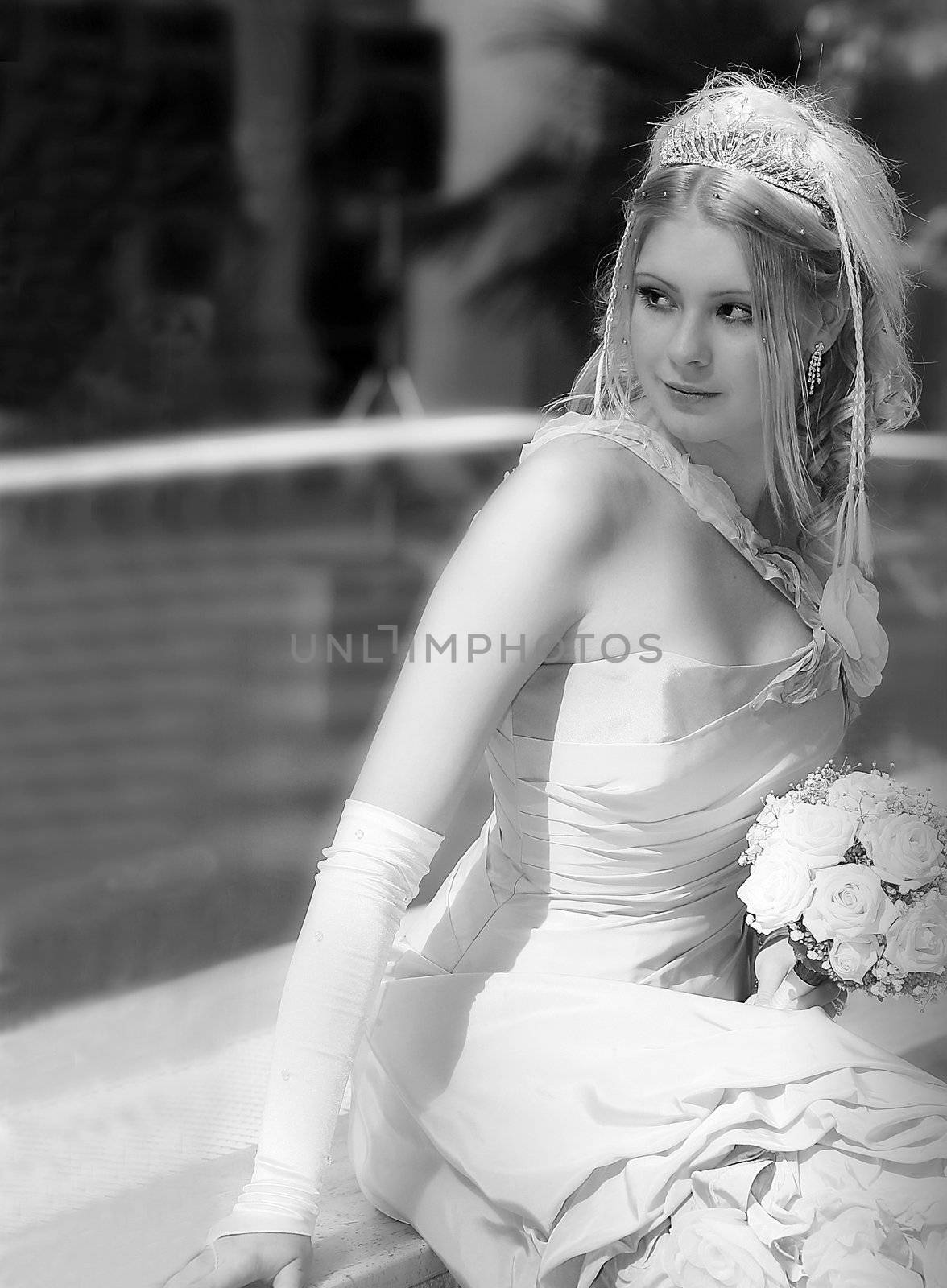Pretty young blond bride by speedfighter