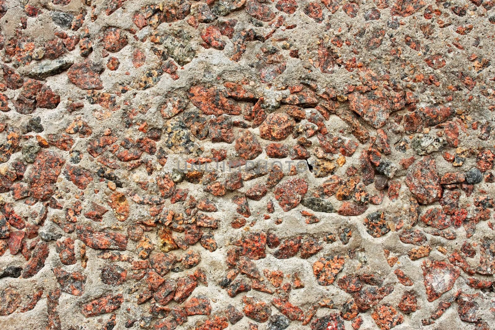 Granite stones in concrete  by qiiip