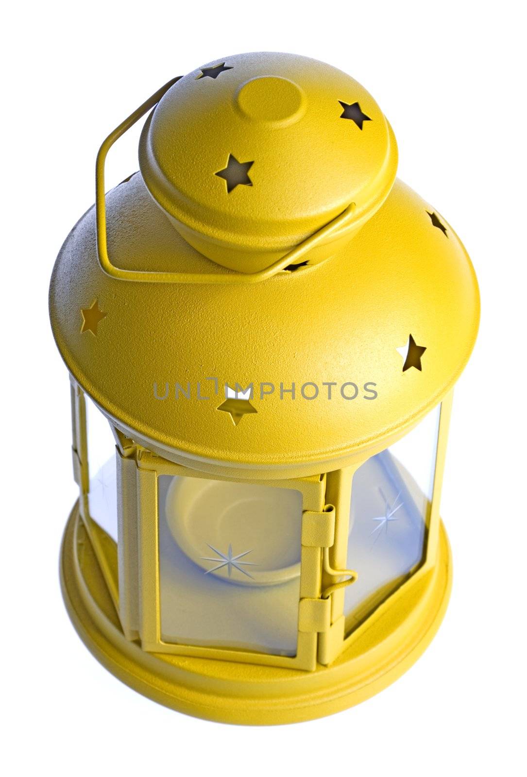 Isolated image of a yellow lantern.