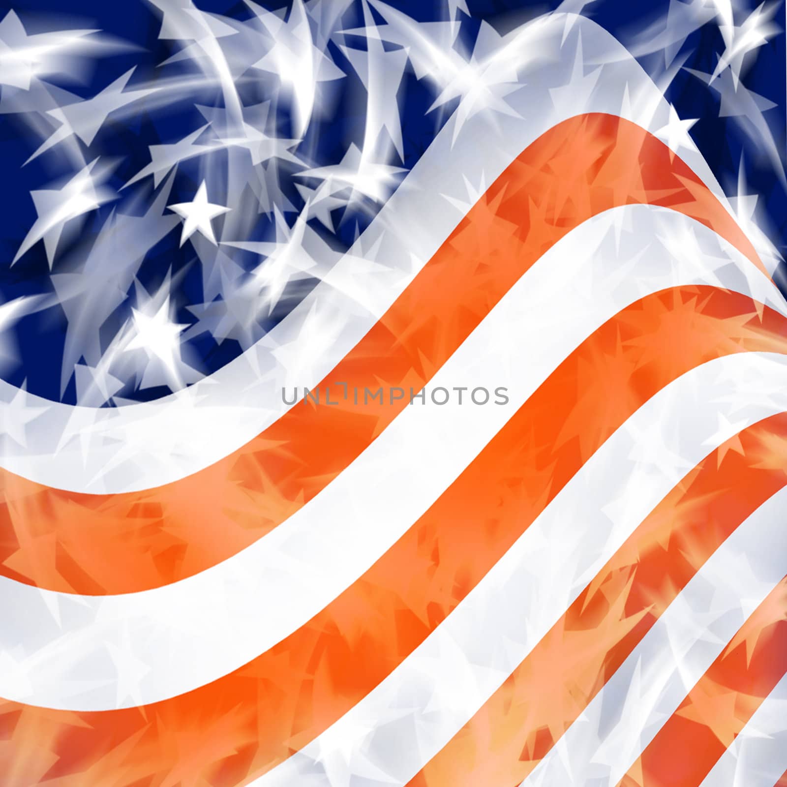 An American Flag Background Design