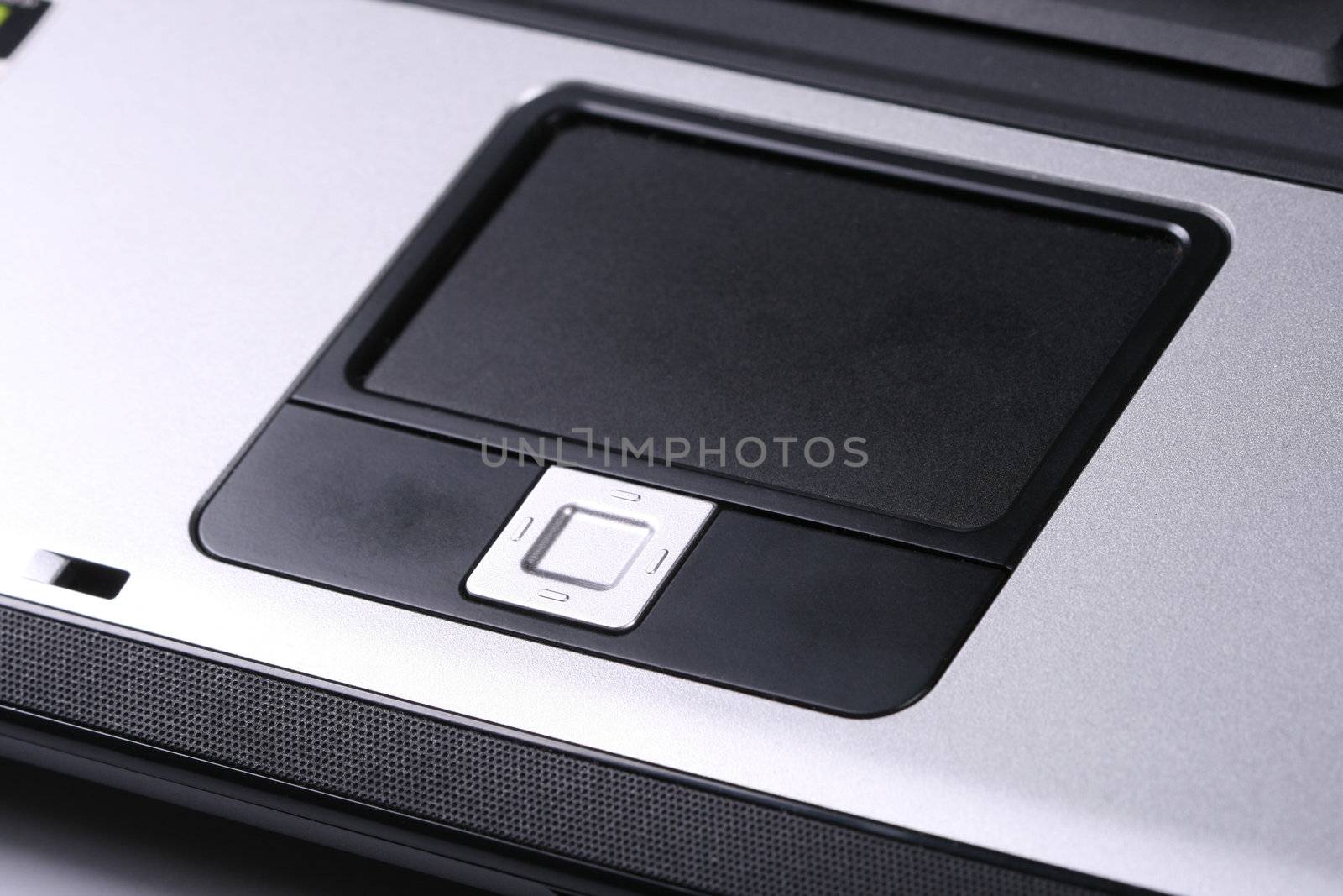 A laptop mouse pad