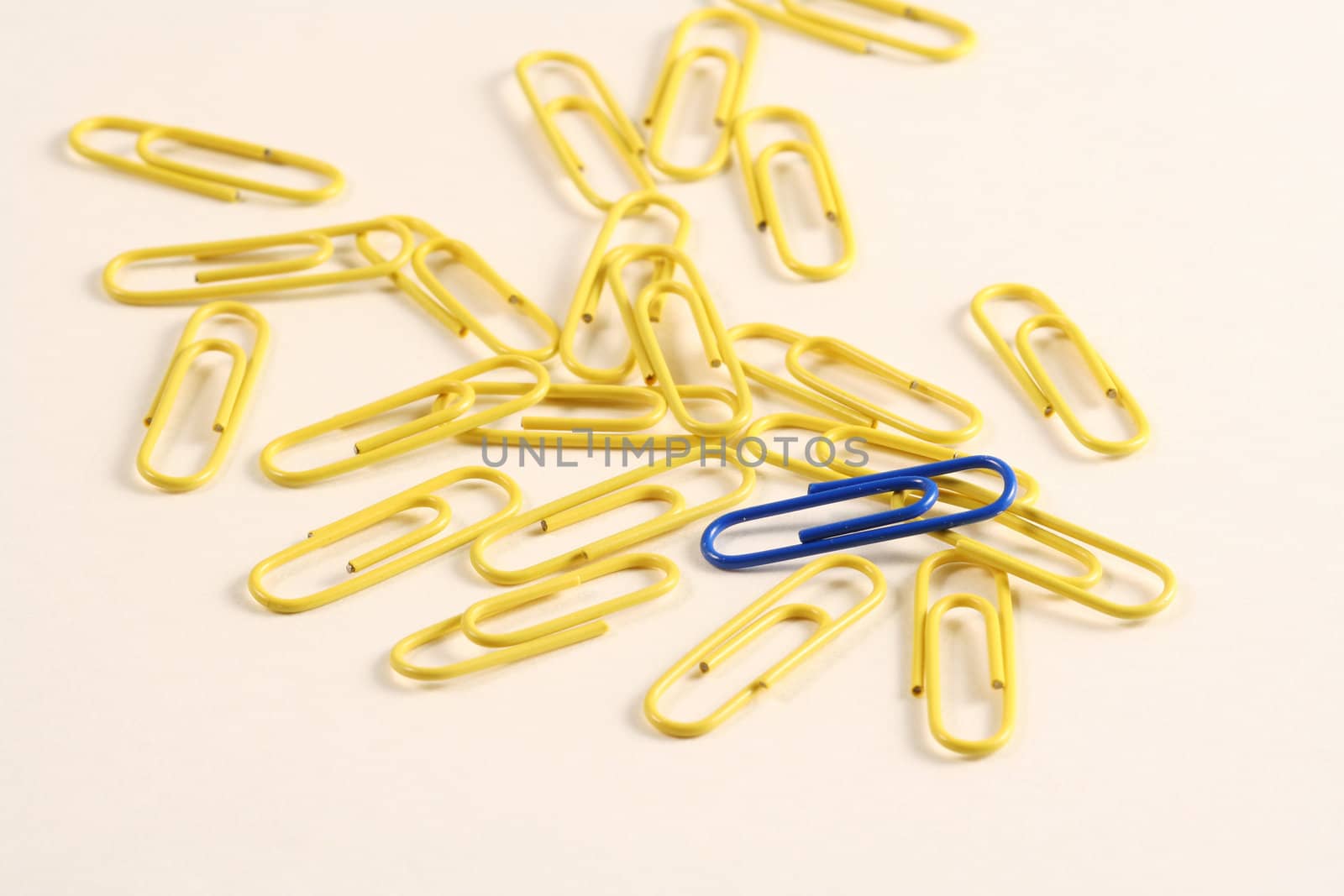 A different paper clip among others