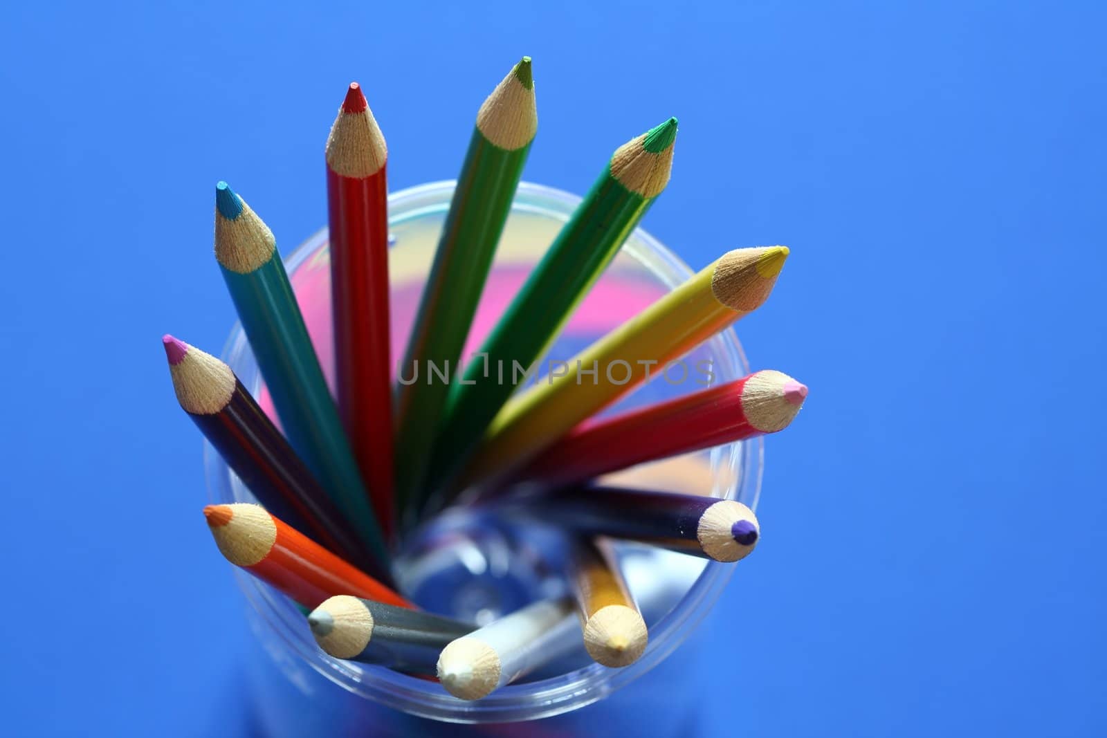 Bunch of pencil colors, showing variety