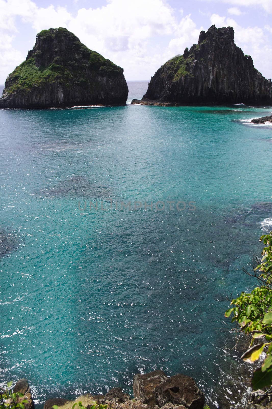 The Two Brothers Hill in Fernando de Noronha, Brazil.