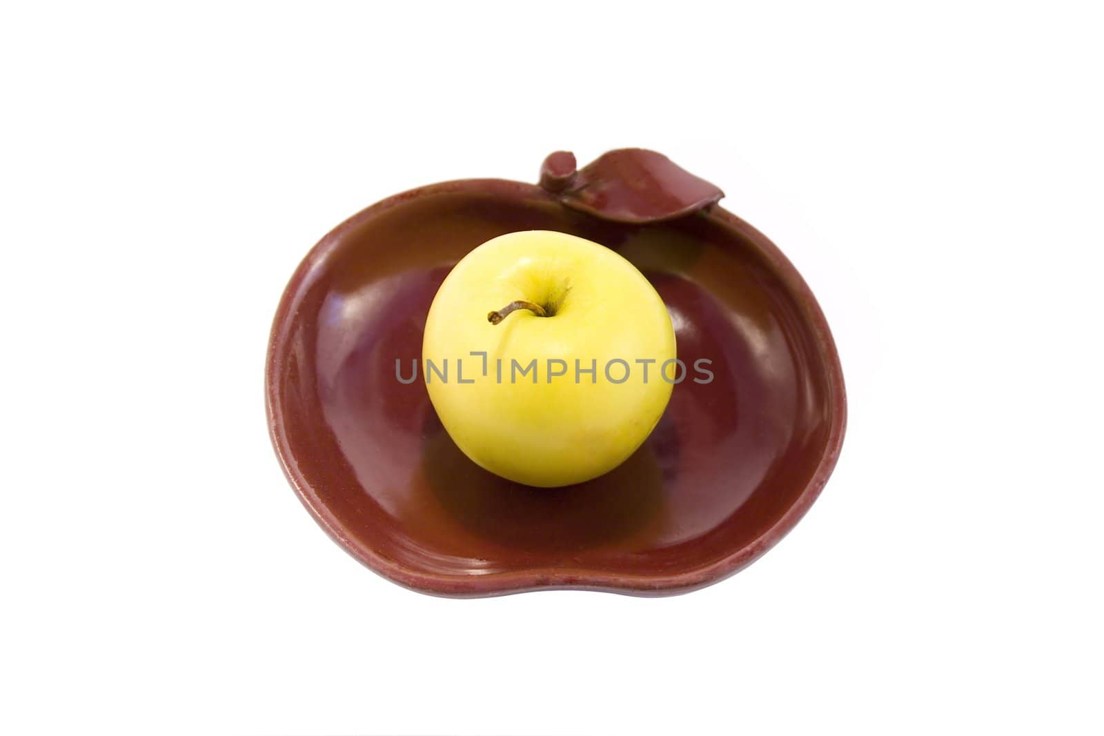 bowl with apple