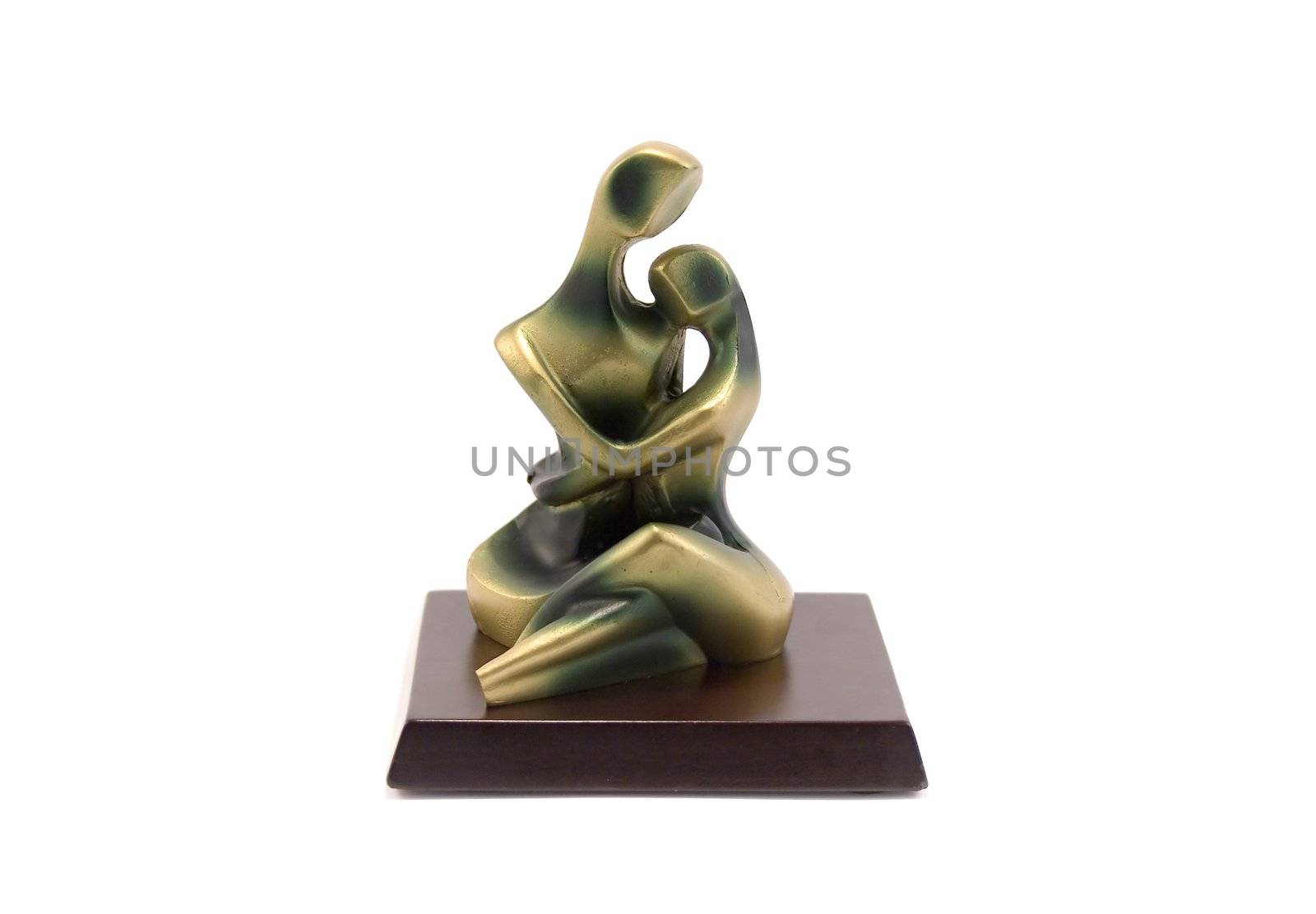 statuette isolated on white background