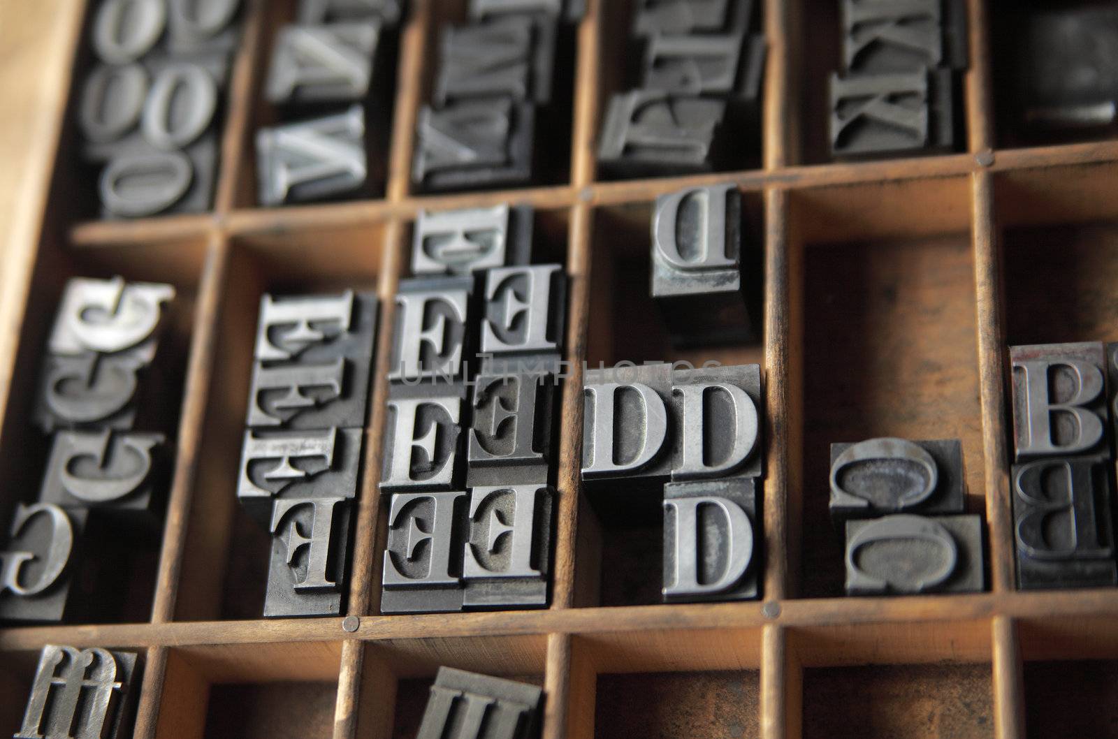 lead letterpress type by nebari